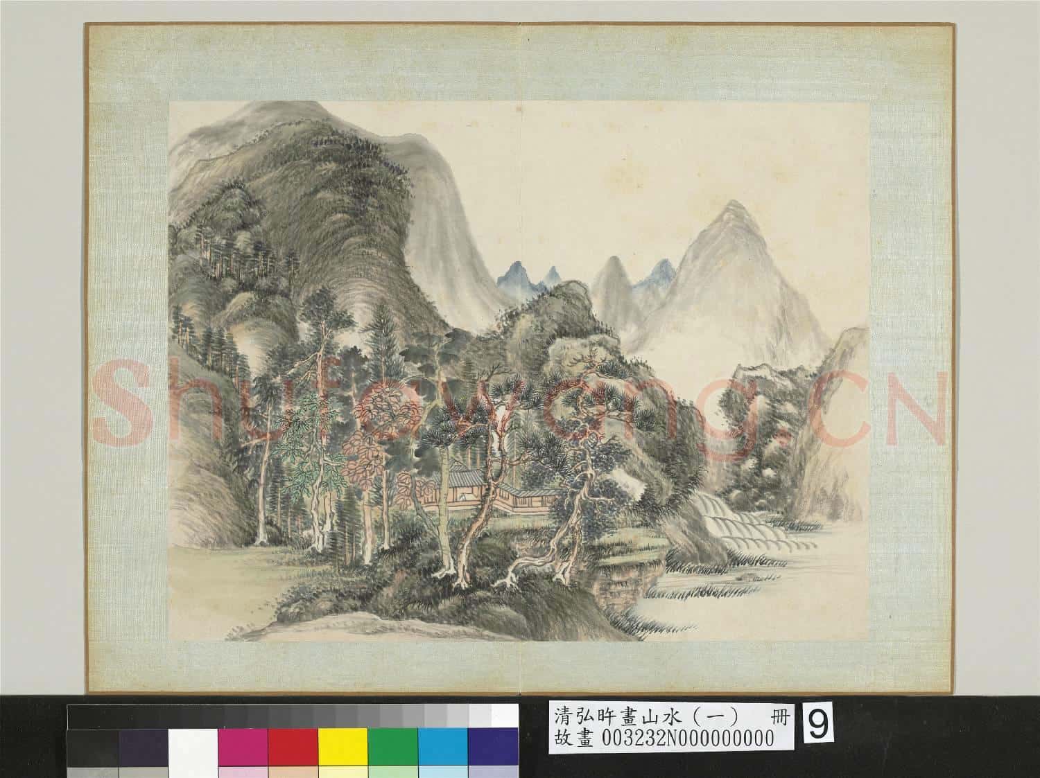 清弘旿畫山水(一)冊 梧館延清