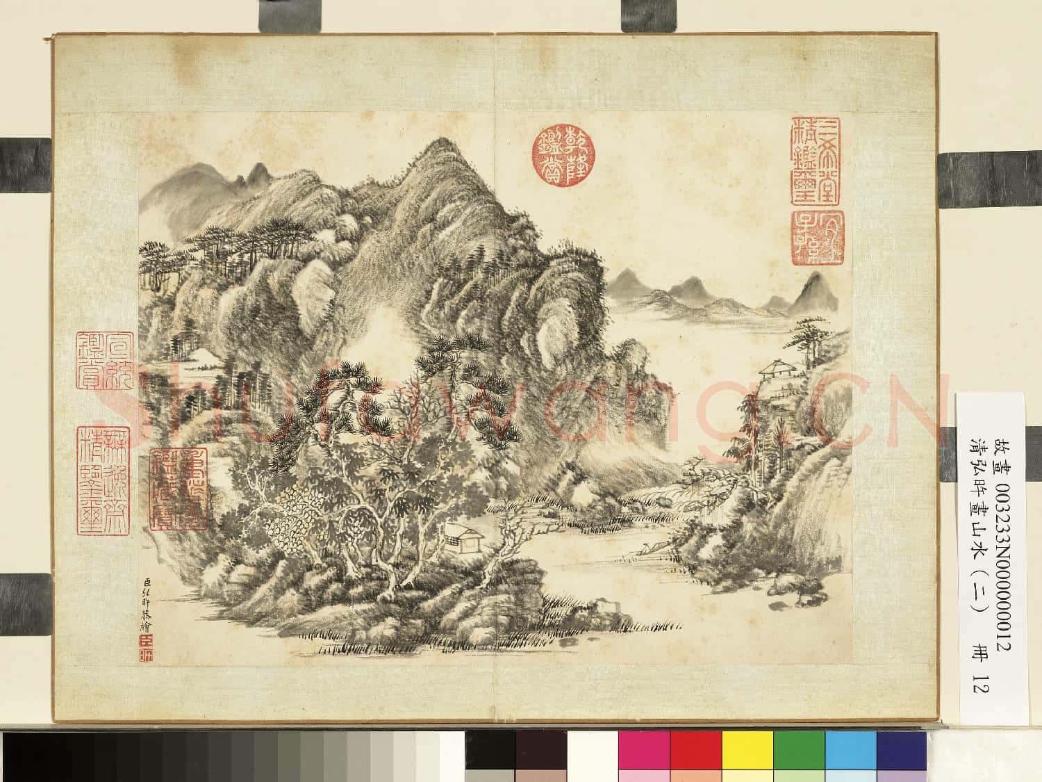 清弘旿畫山水(二)冊 絕巘孤亭