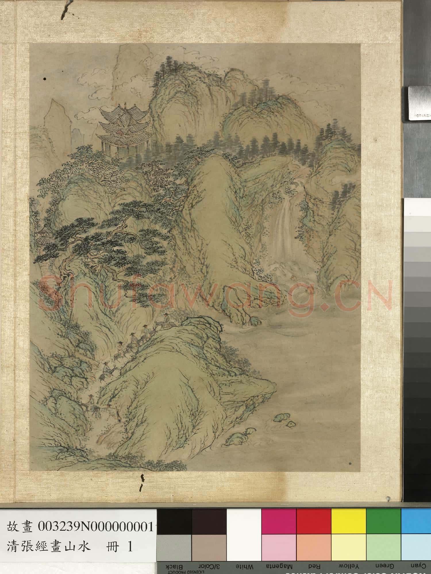 明張經畫山水 冊 策驢尋勝
