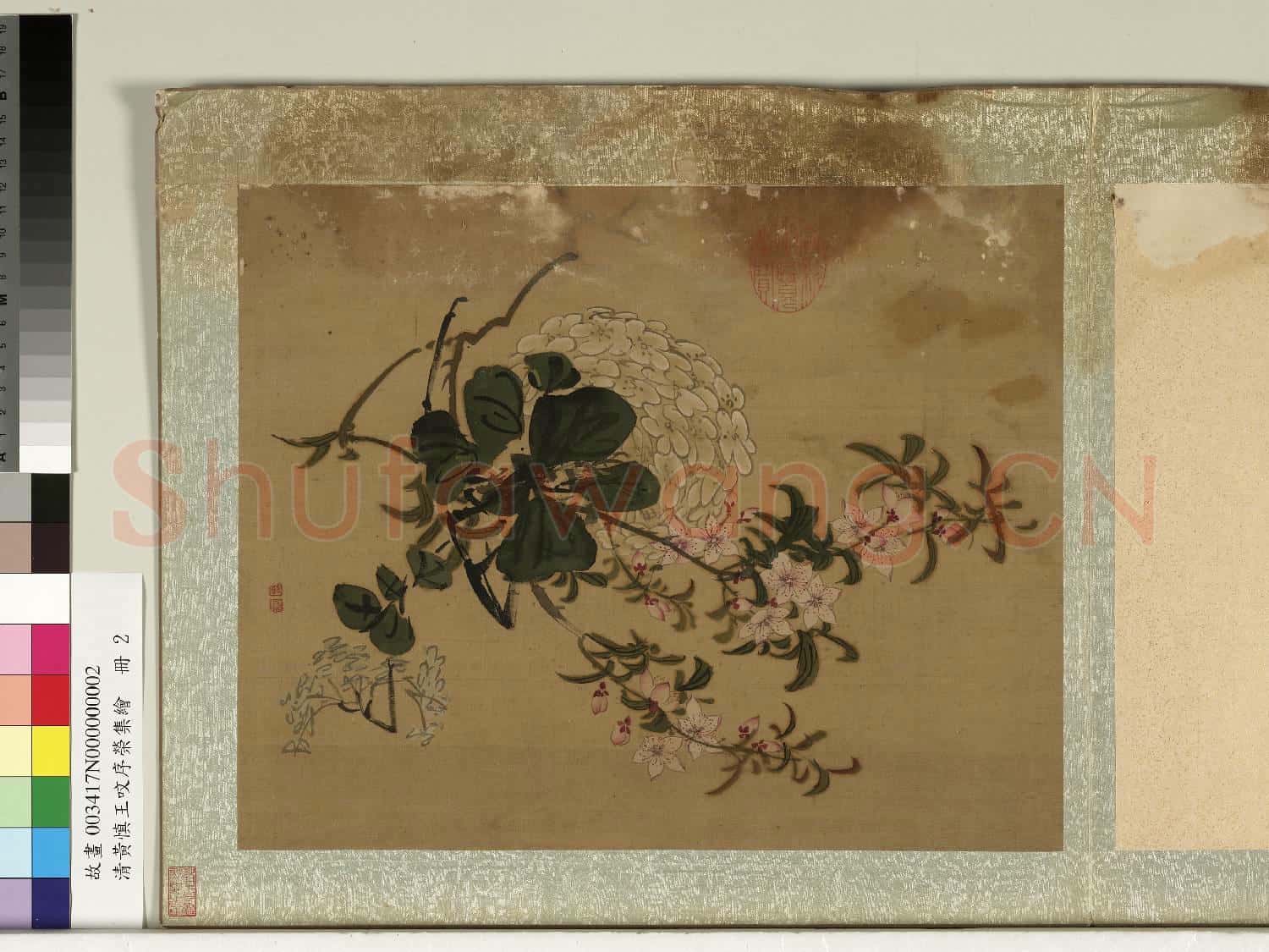 清黃慎王旼序榮集繪.冊.桃花故畫