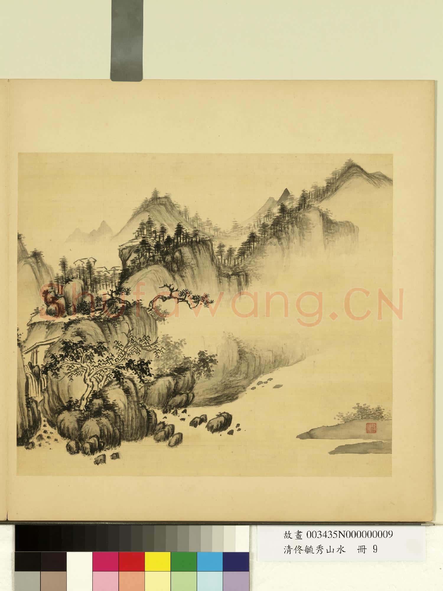 清佟毓秀山水.冊.谿山靜意故畫