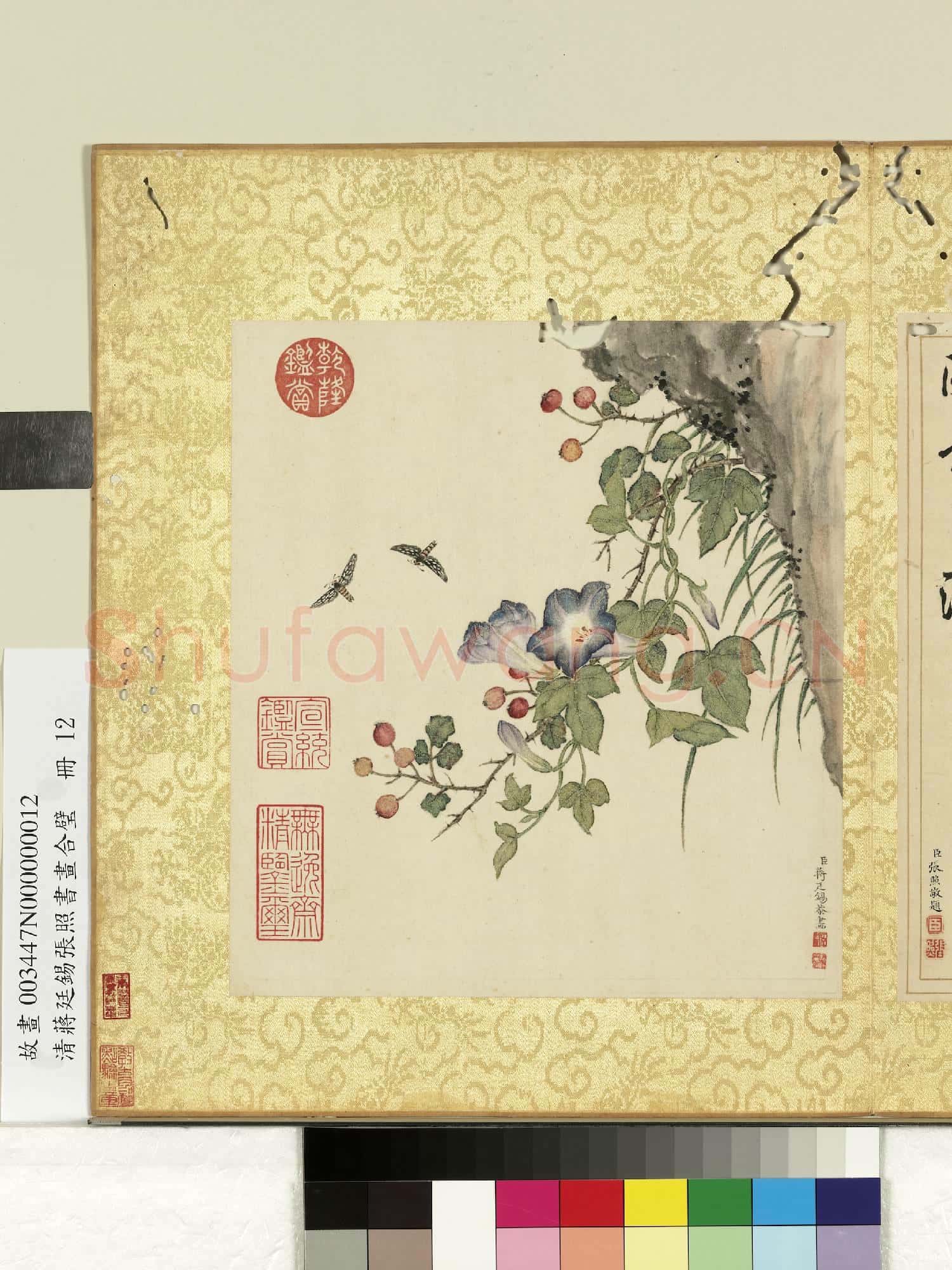 清蔣廷錫張照書