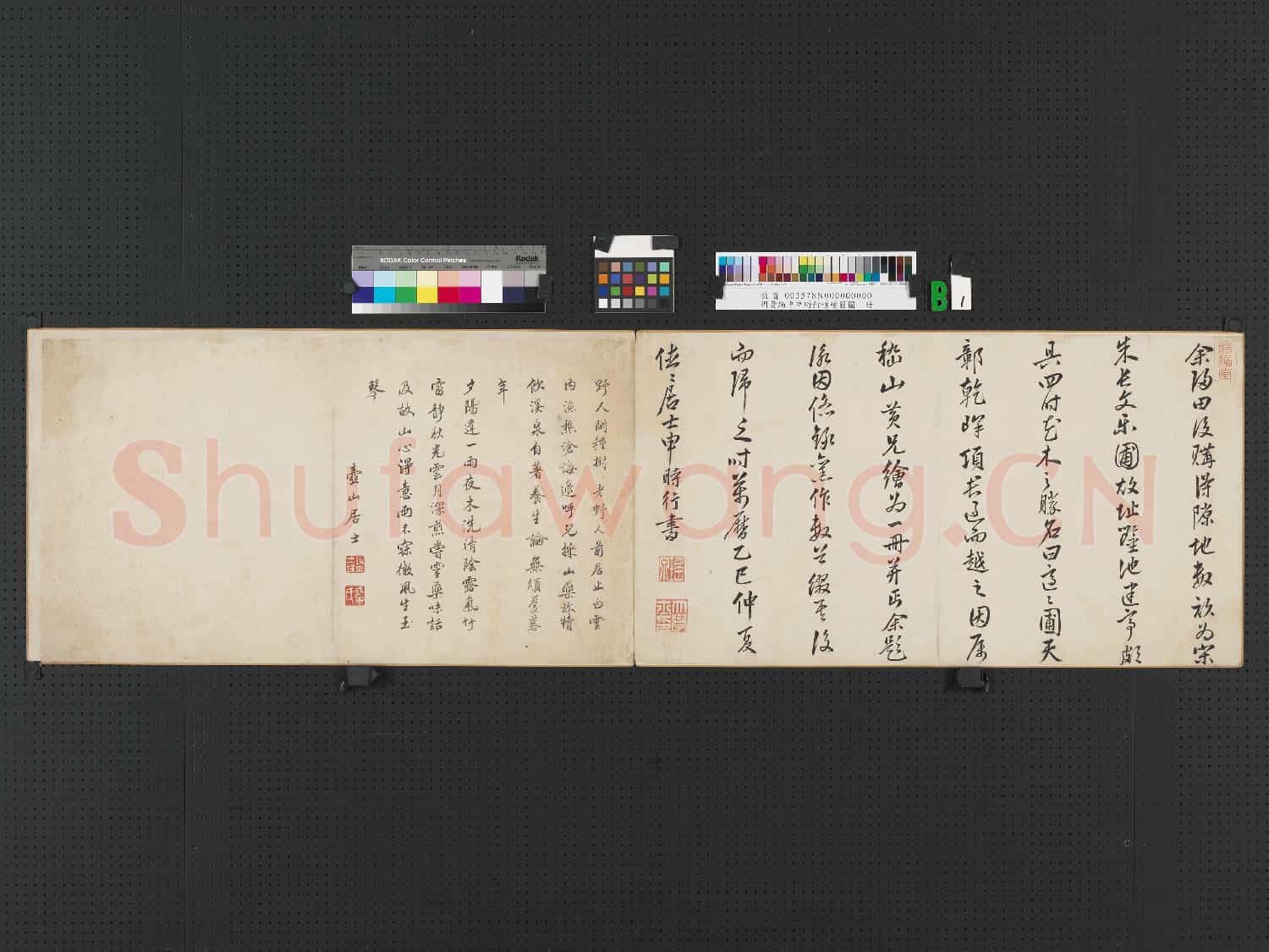 明黃炳中申時行適適圃圖.冊故畫
