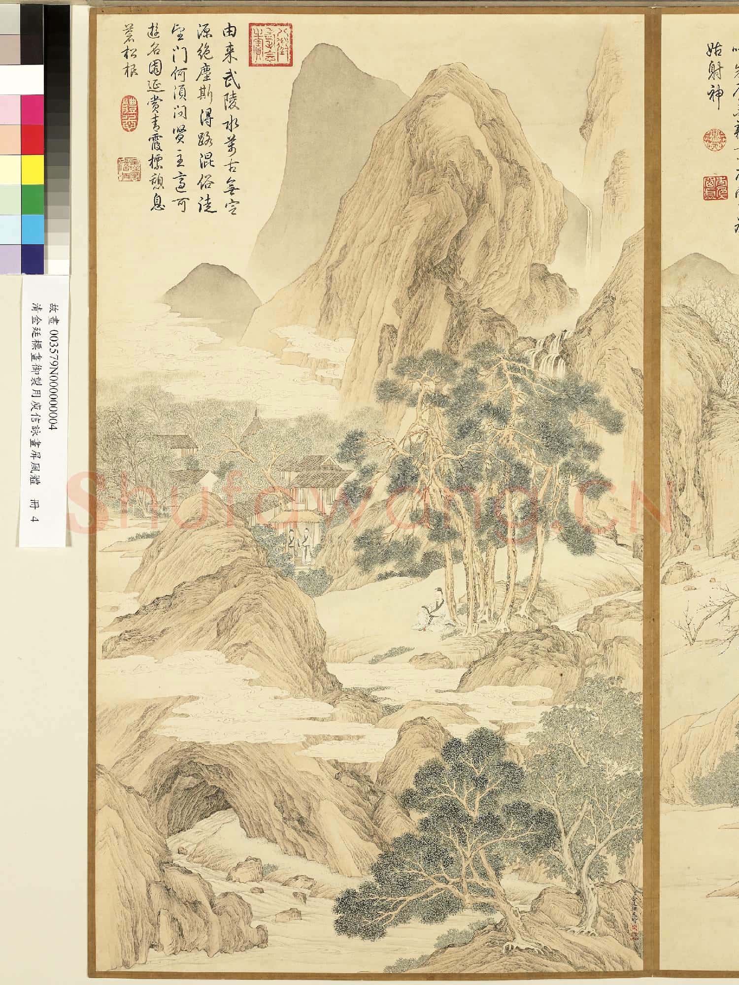 清金廷標畫