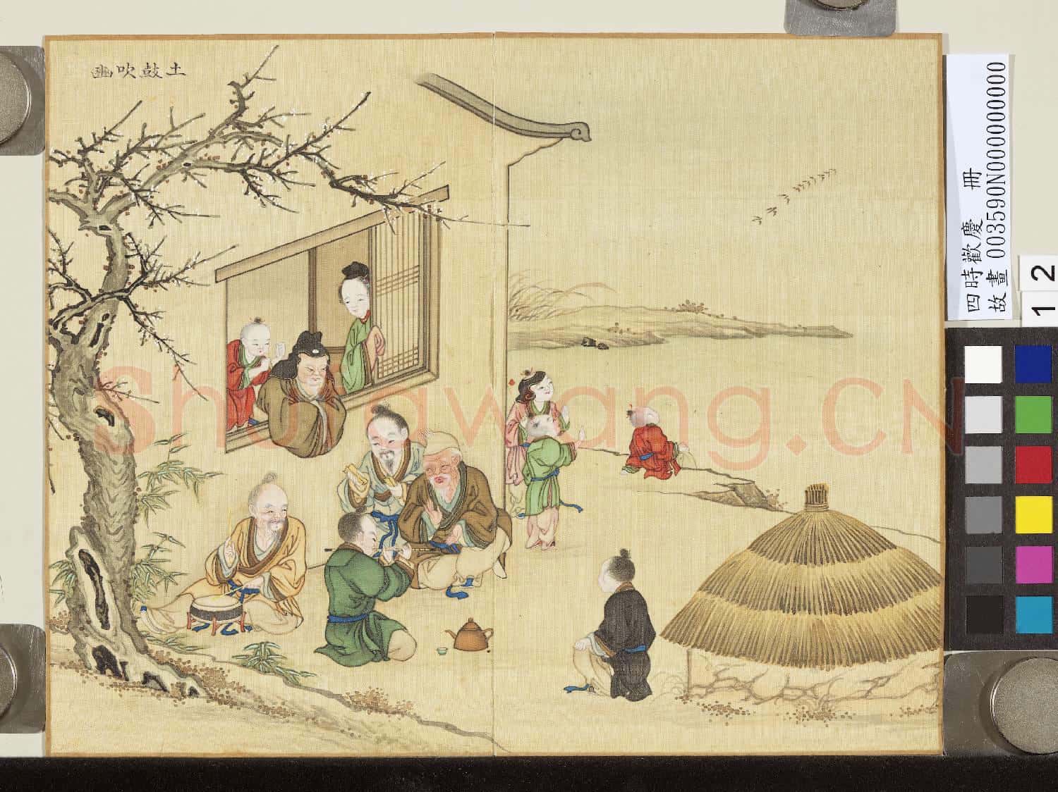 四時歡慶.冊.土鼓吹豳故畫