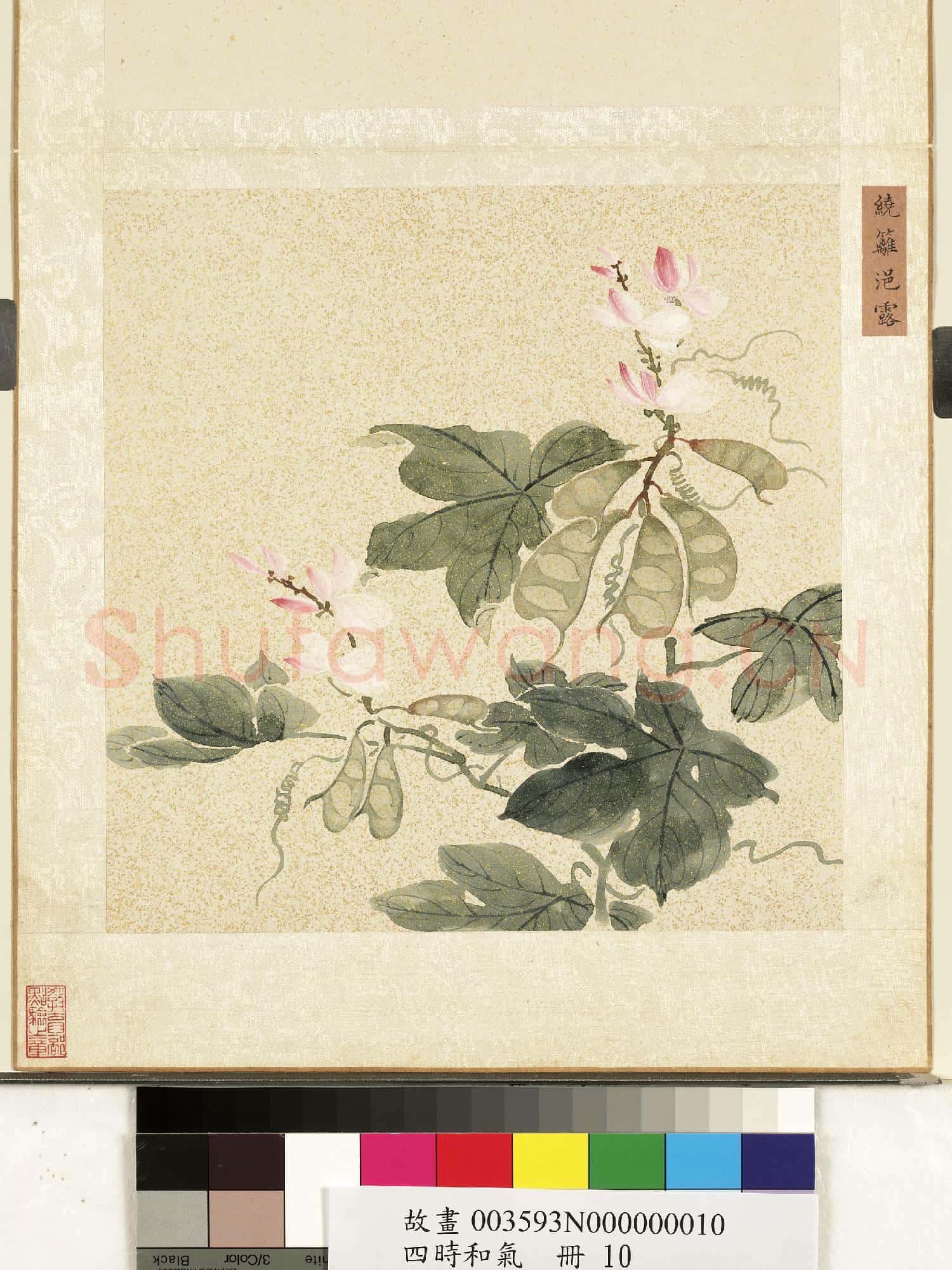 四時和氣.冊.繞籬浥露故畫