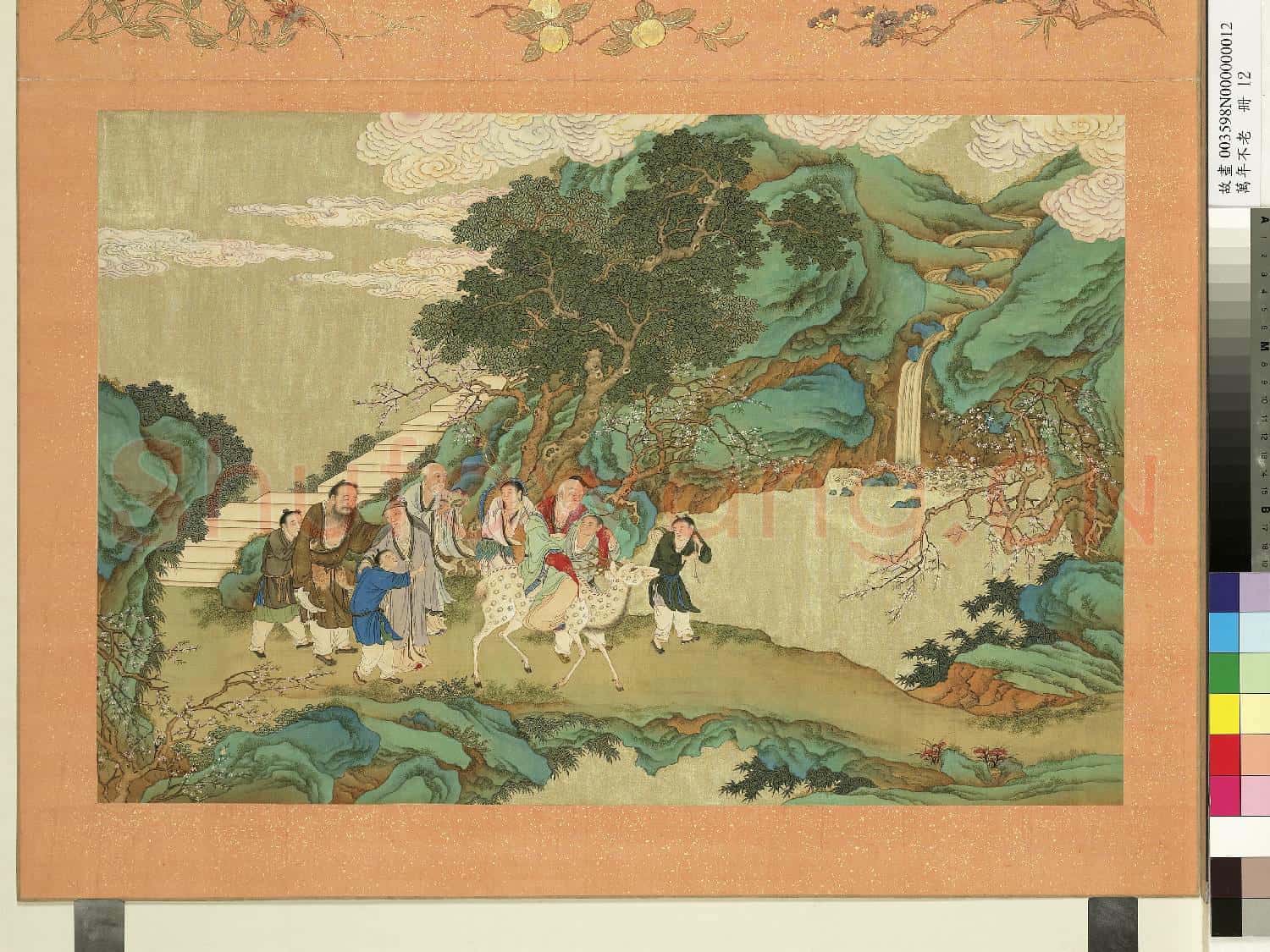 萬年不老.冊.蟠桃宴會故畫