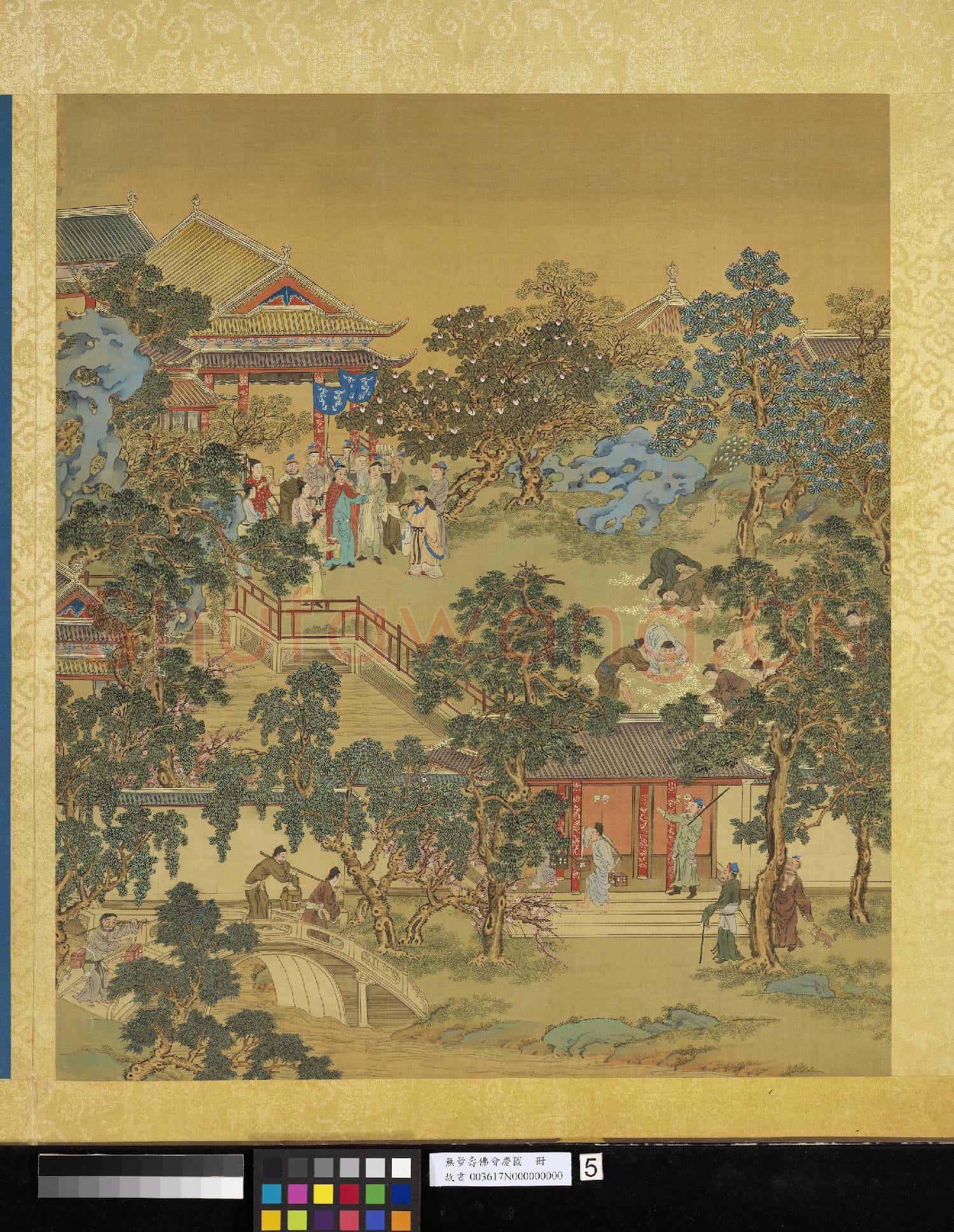 無量壽佛會慶圖.冊.給孤布金故畫