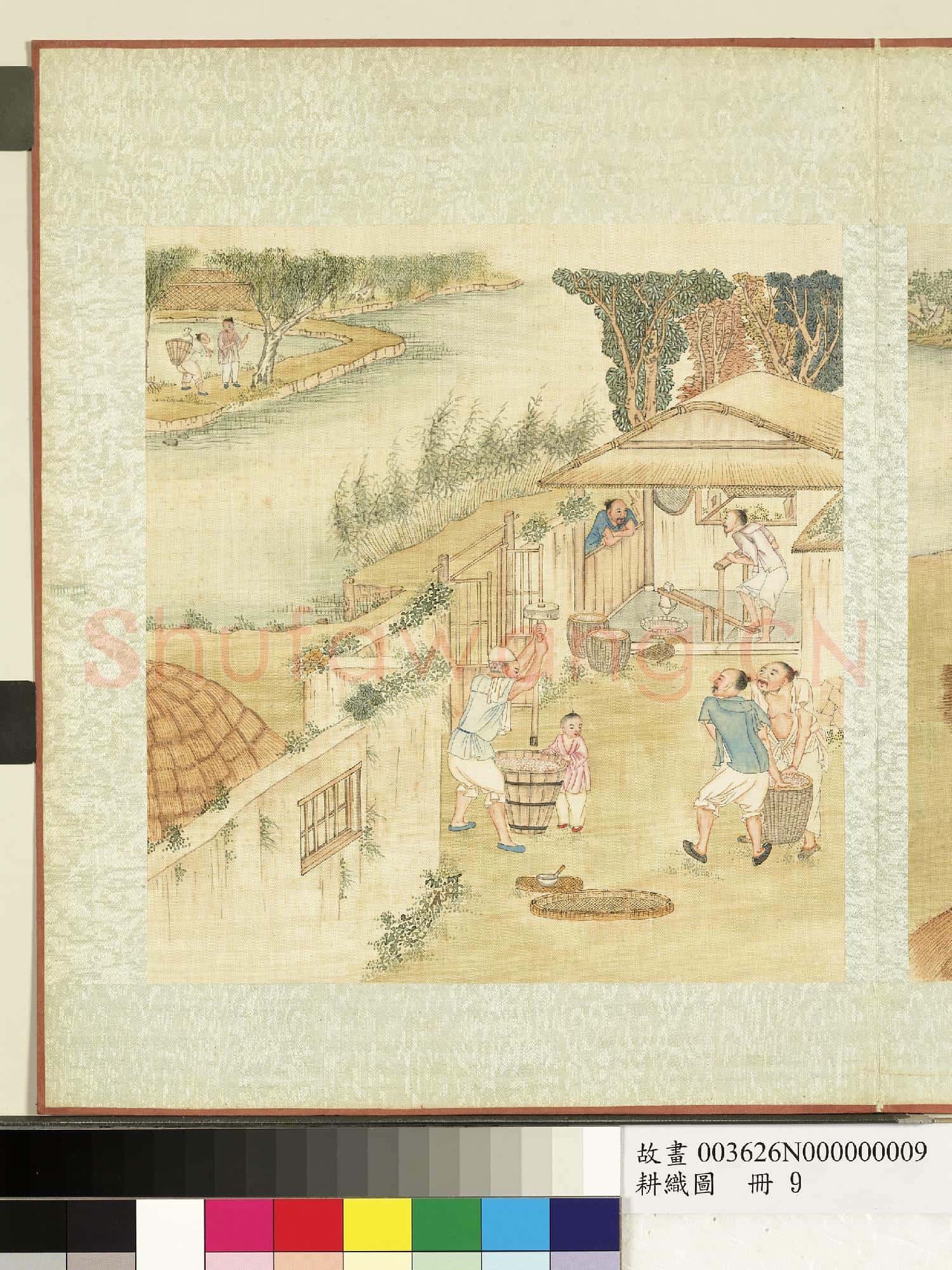 耕織圖.冊.持穗故畫