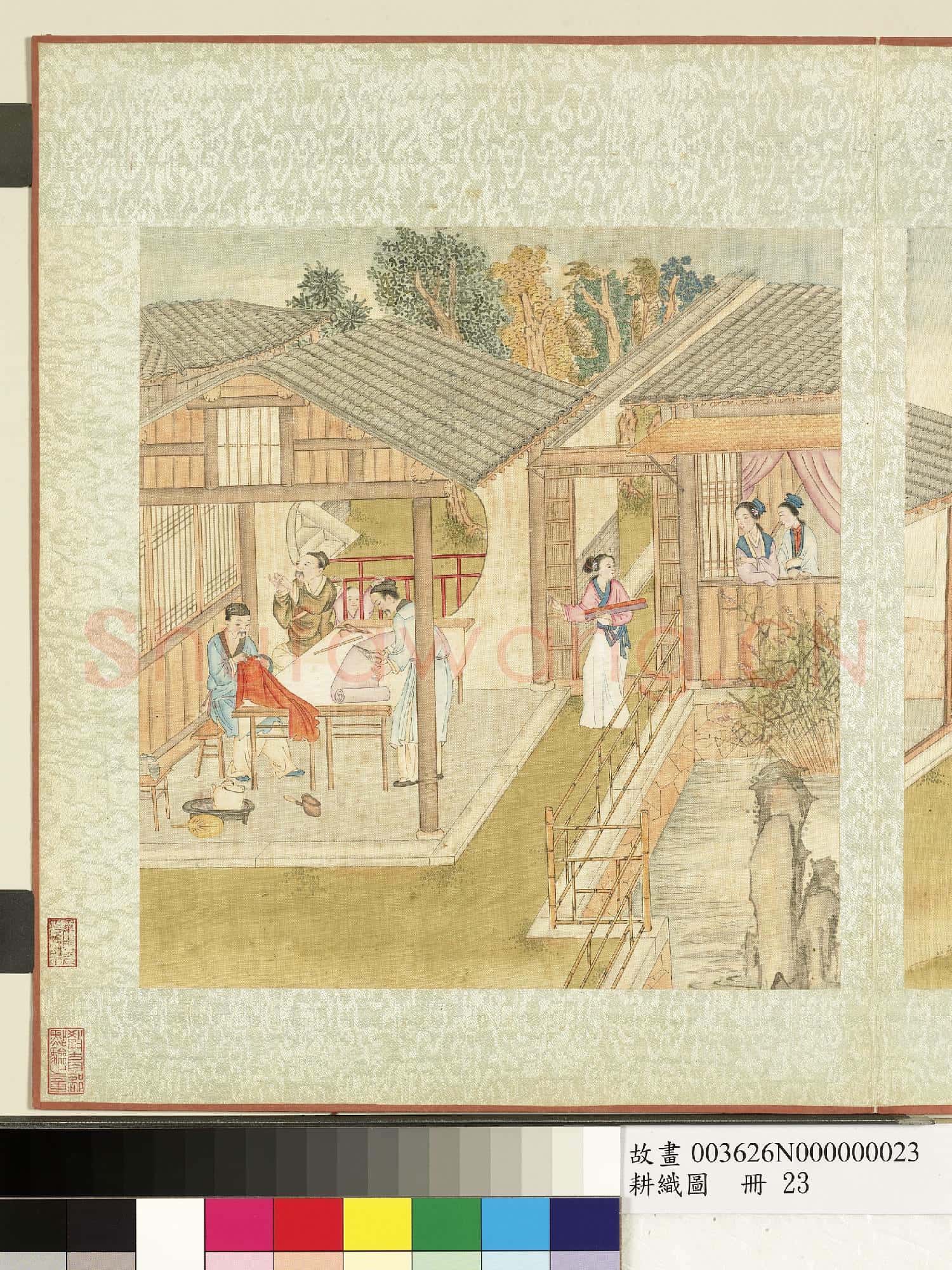 耕織圖.冊.剪帛故畫