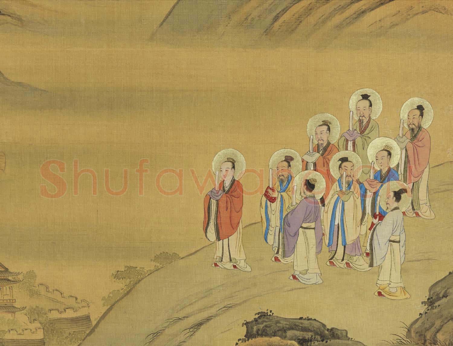 天開壽域南極圖.冊.高岡九曜故畫