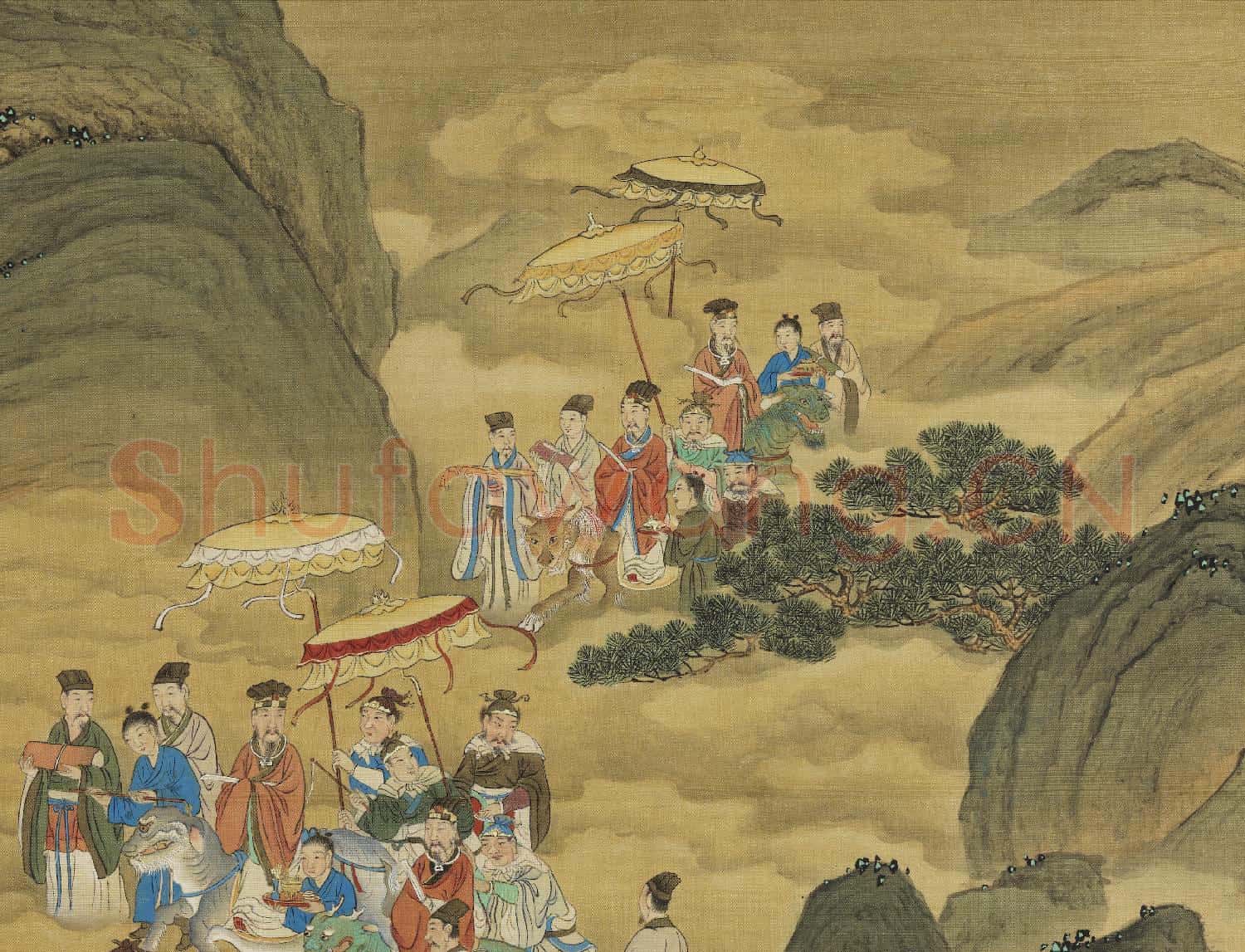 天開壽域南極圖.冊.五岳聯鑣故畫