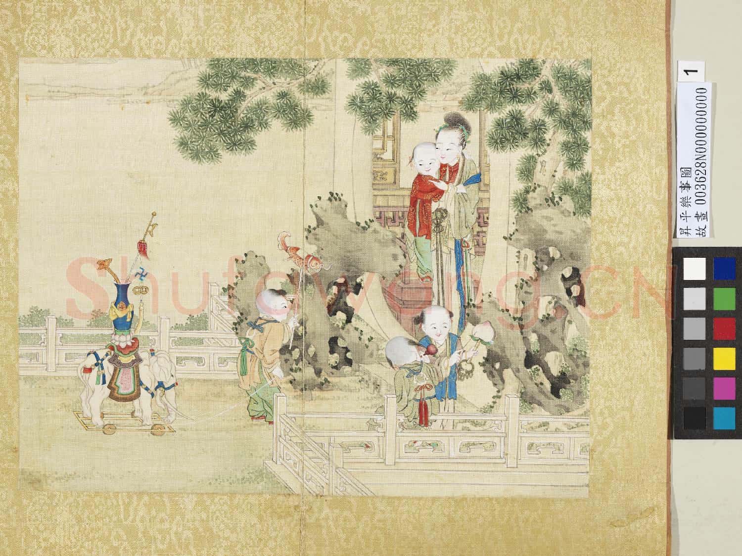昇平樂事圖.冊.白象花燈故畫