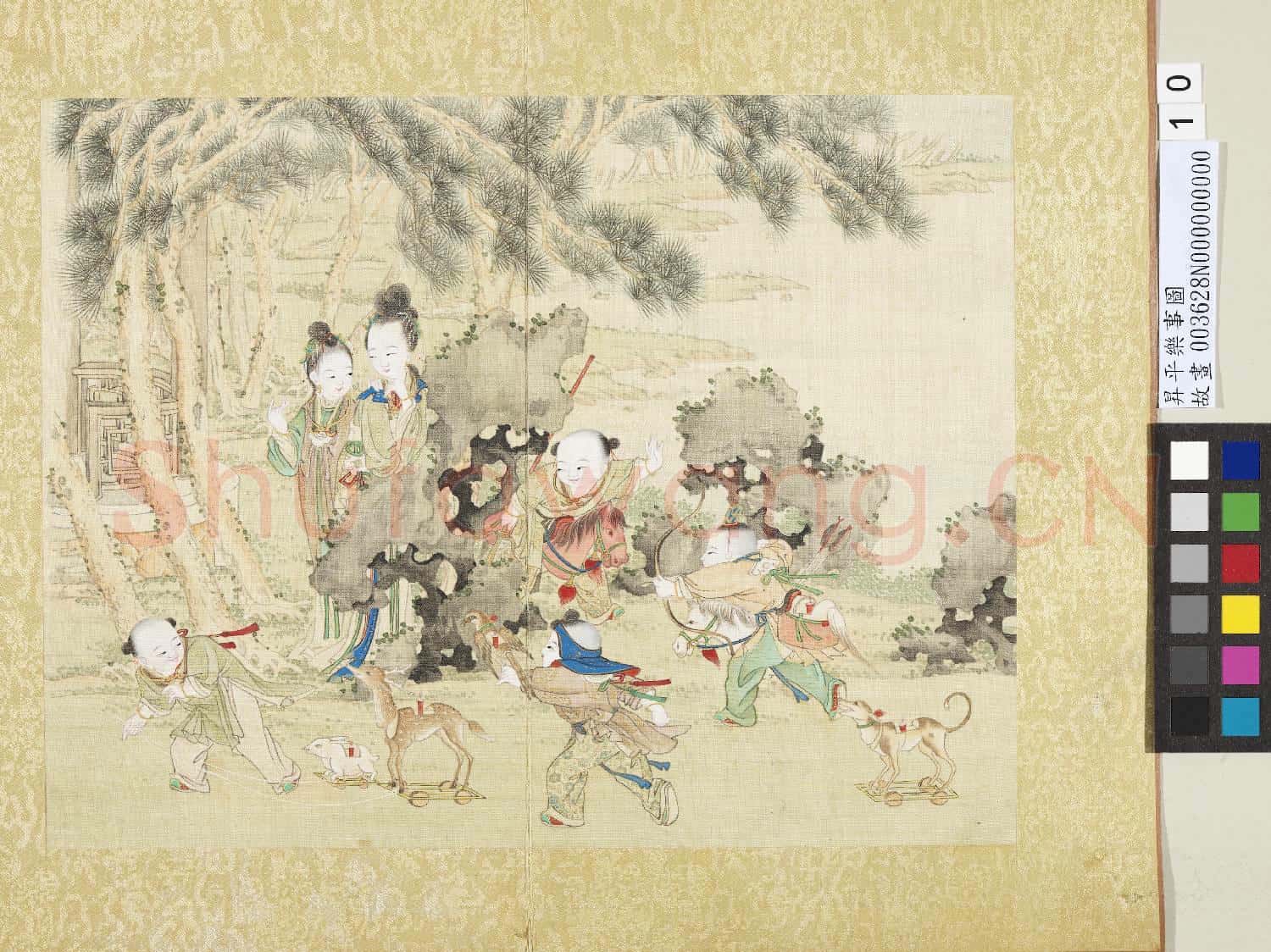 昇平樂事圖.冊.鹿燈故畫