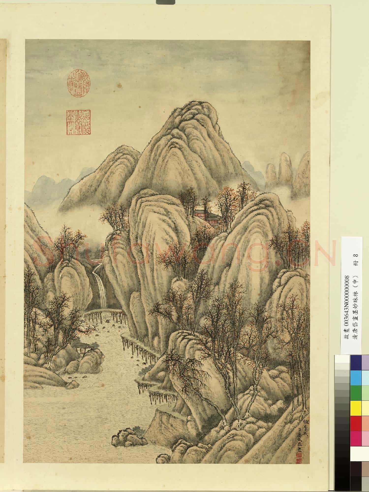 清唐岱畫