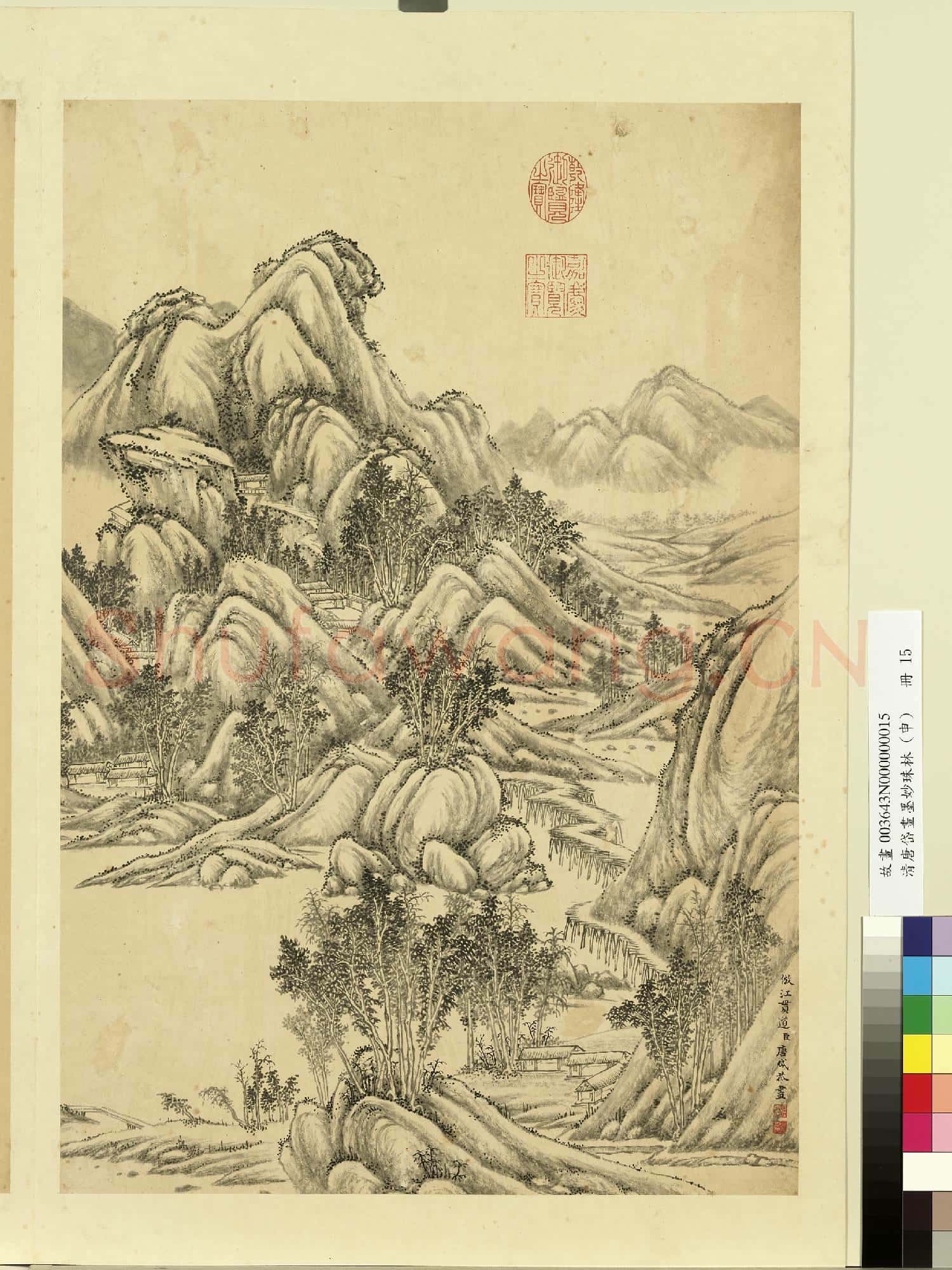 清唐岱畫