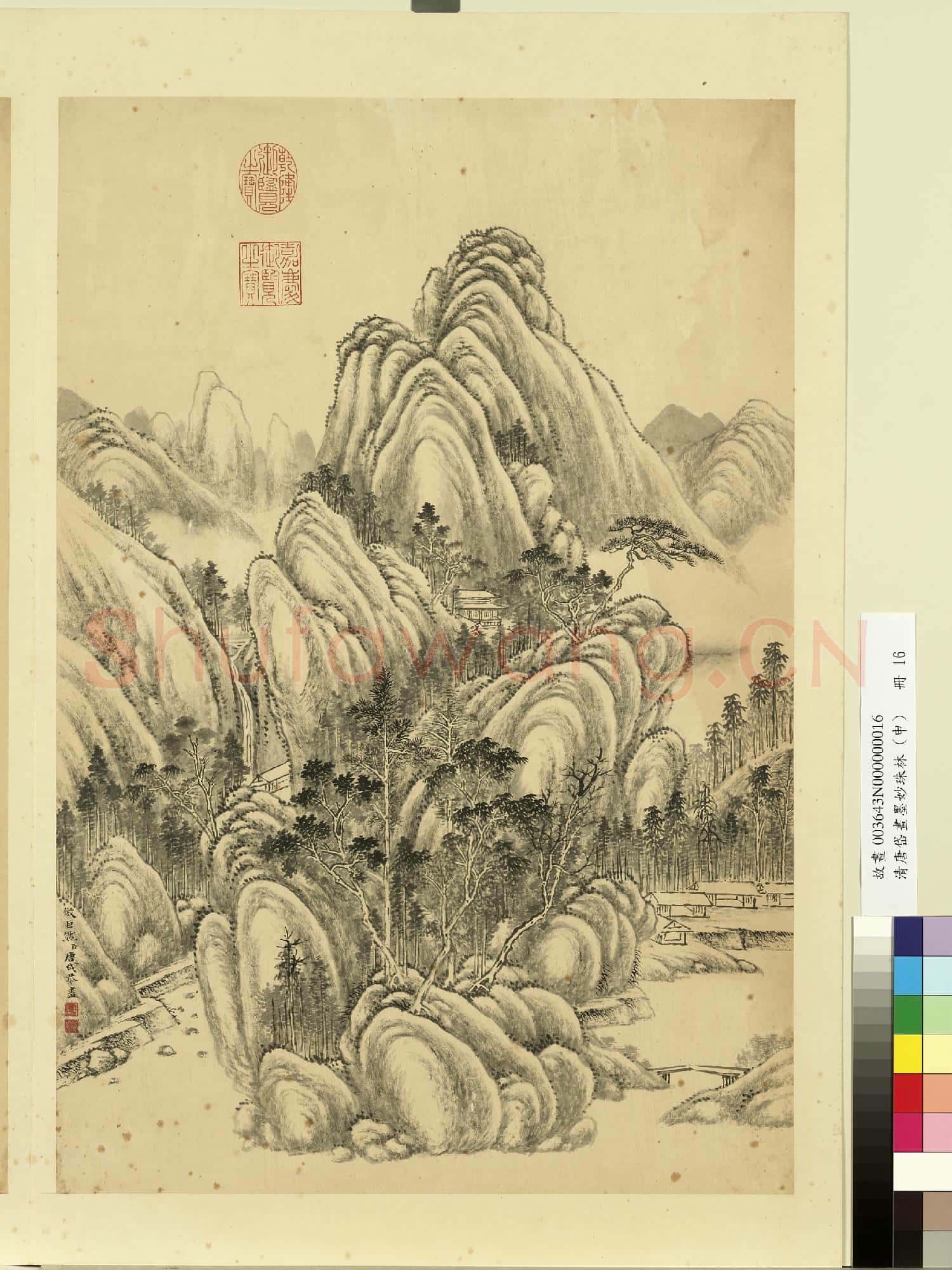清唐岱畫
