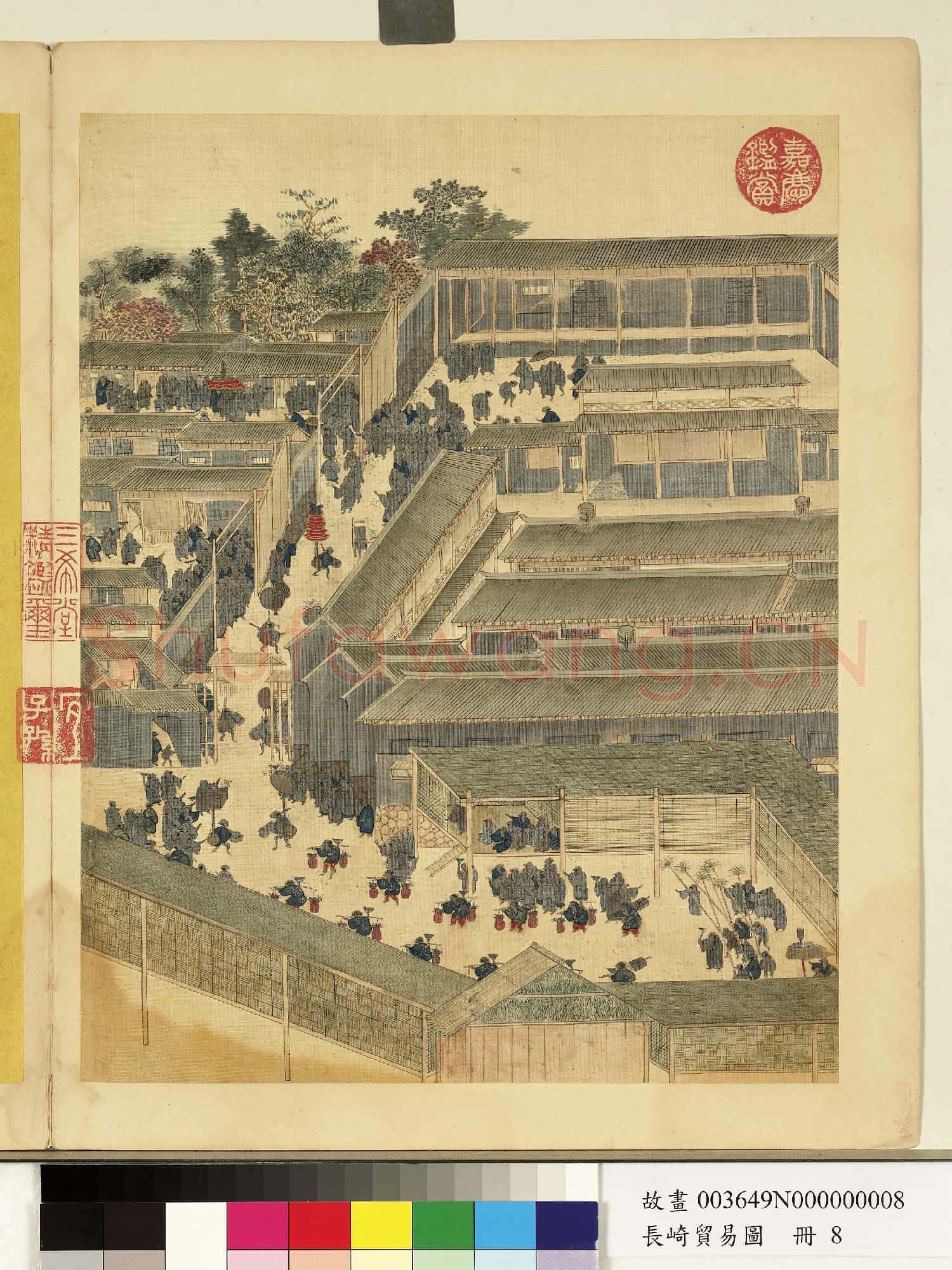 長崎貿易圖.冊.看會故畫