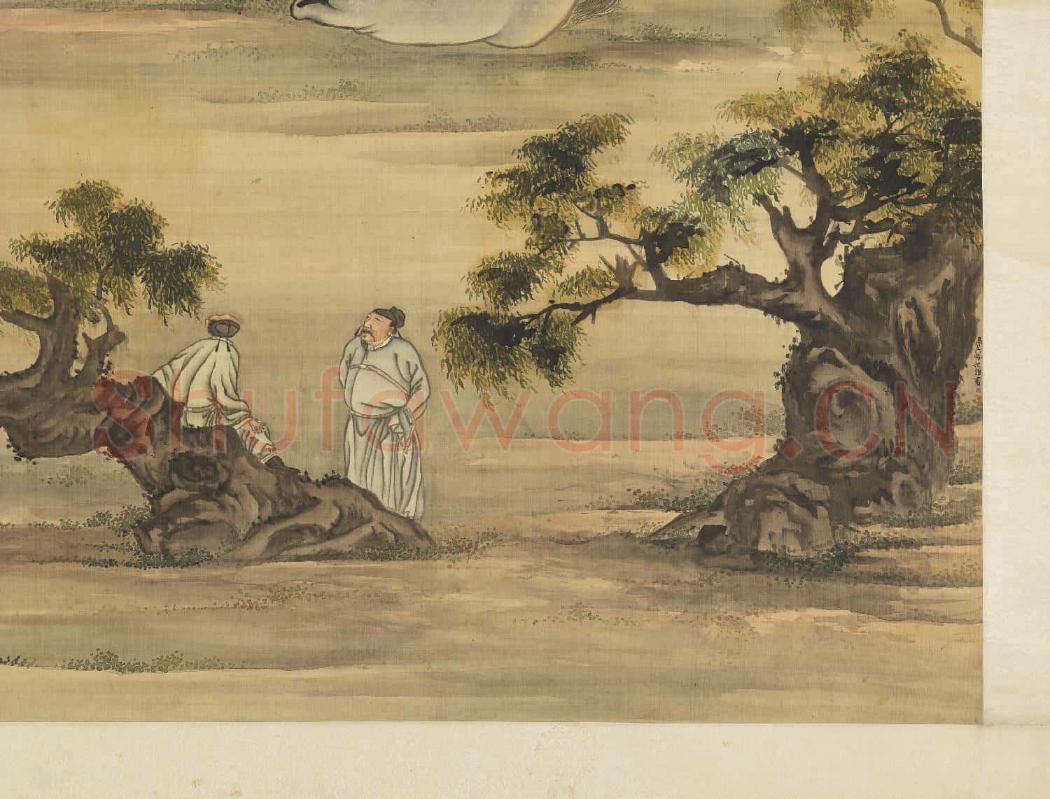 清高其佩八駿圖.軸故畫