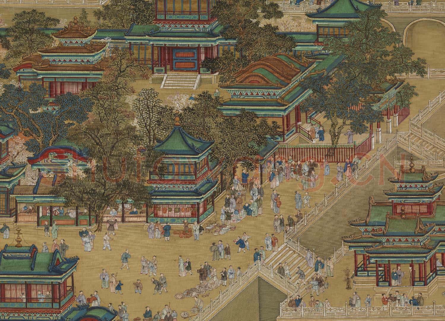 清唐岱孫祜等繪慶豐圖.軸故畫