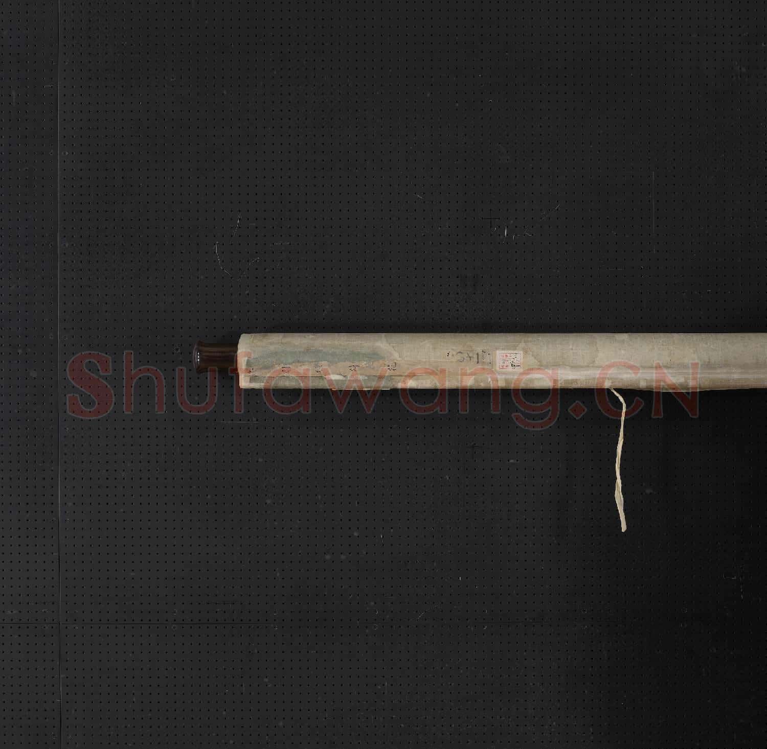 宋緙絲荷花.軸故絲