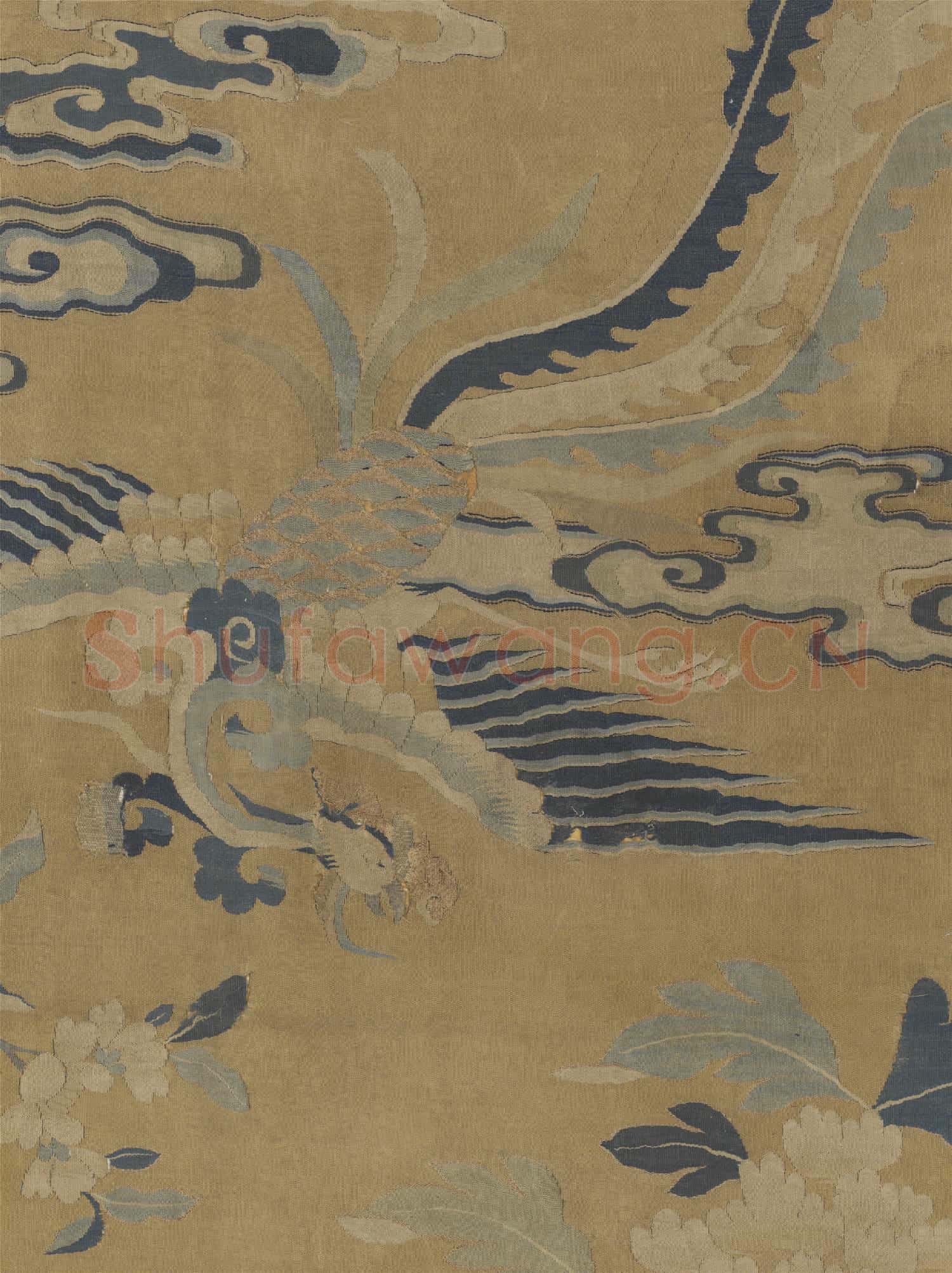 宋緙絲和鳴鸞鳳圖.軸故絲