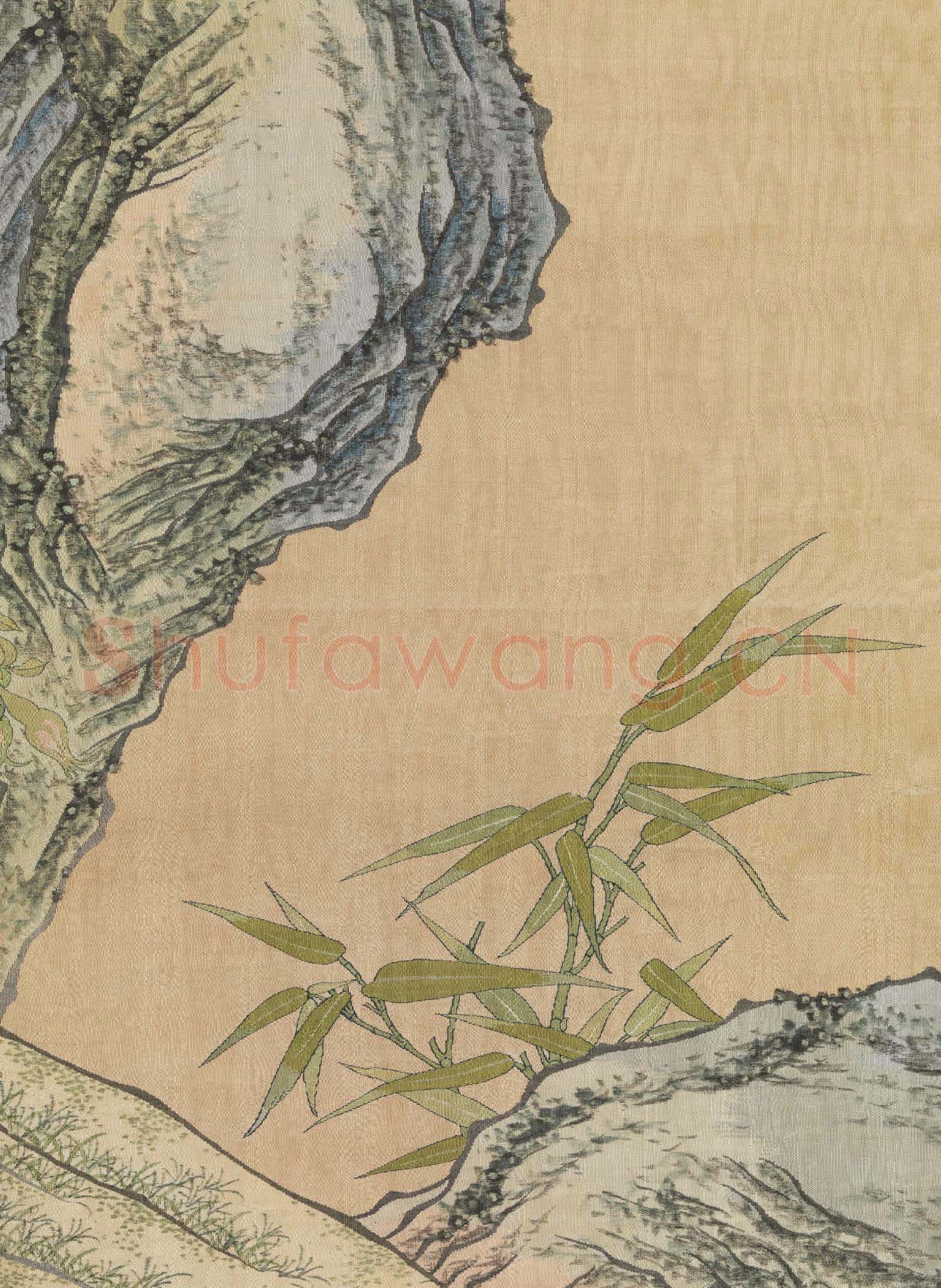 清緙絲群芳祝壽.軸故絲