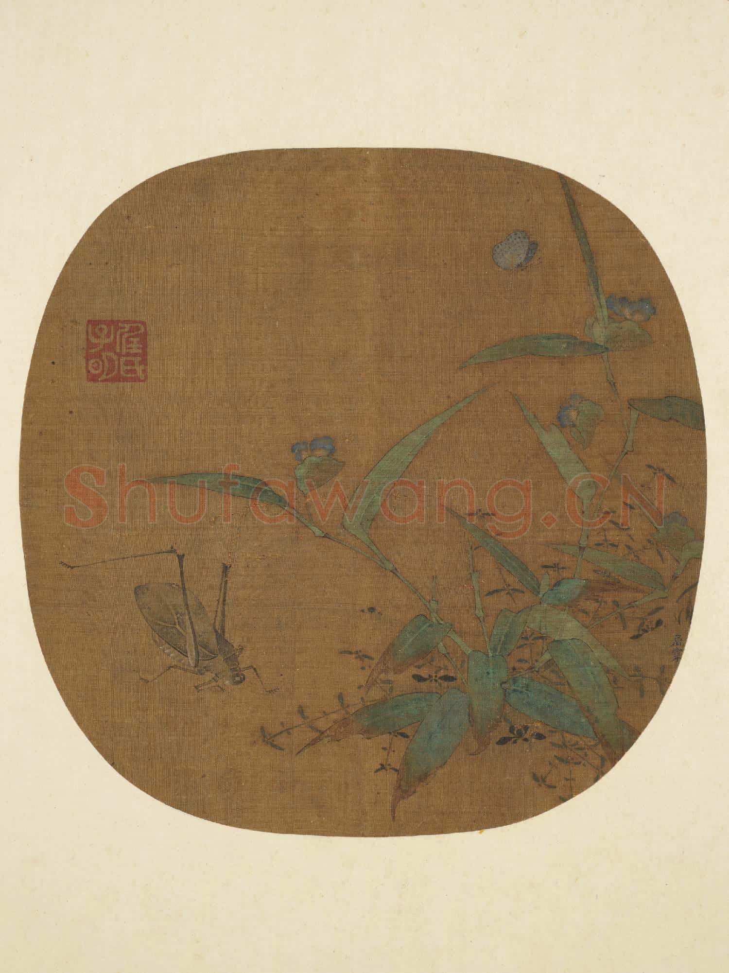 歷代名繪.冊.宋黃居寀草蟲故畫