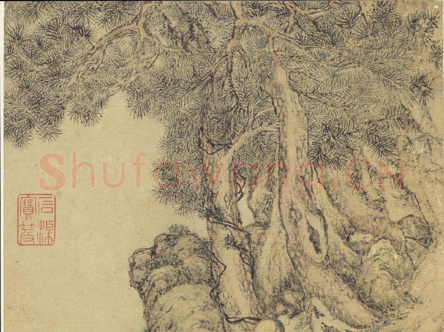名賢妙蹟.冊.明陸治彭澤高蹤故畫