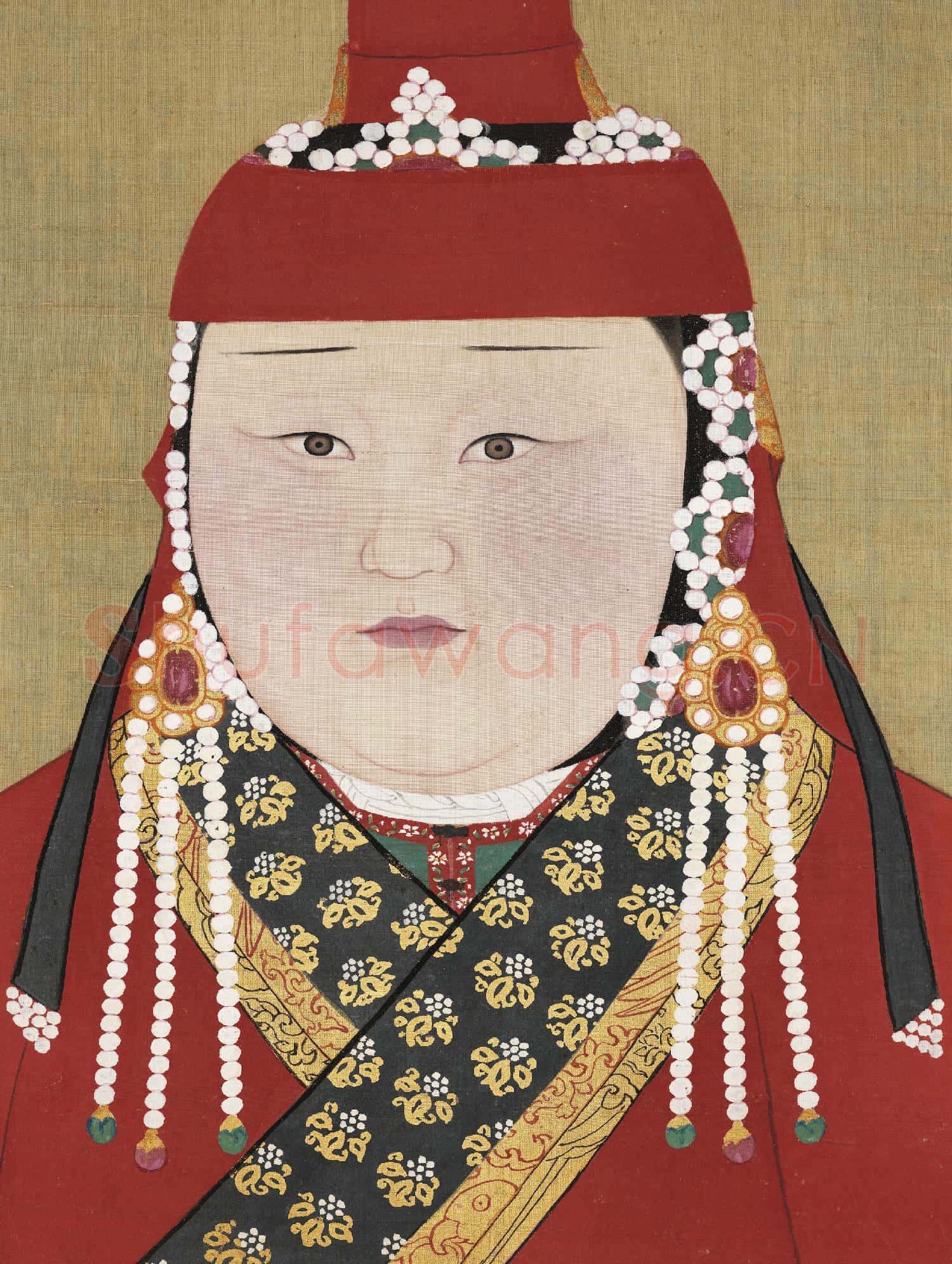元.代后半身像冊元.明.宗后.中畫