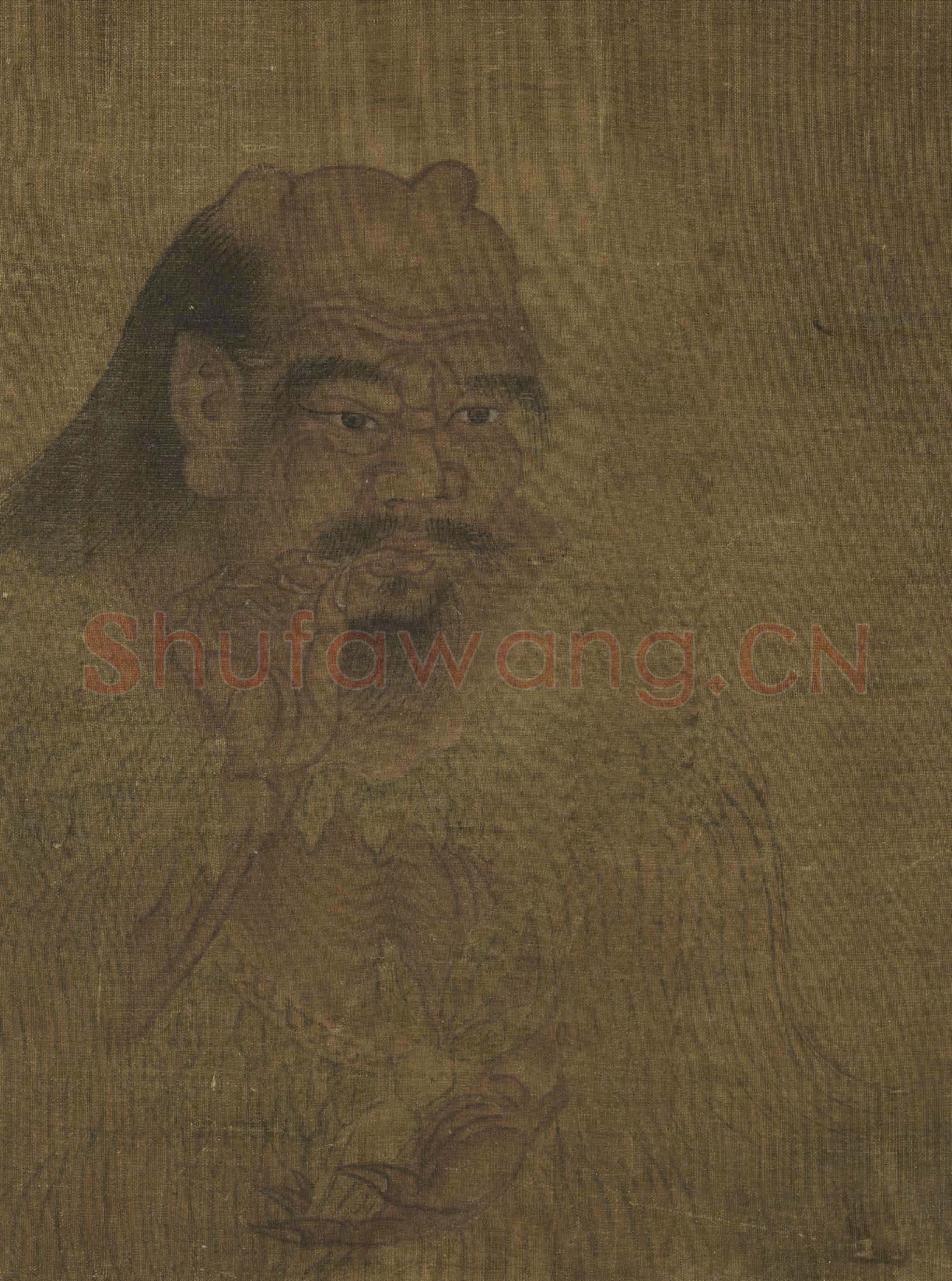 歷代帝王半身像冊太昊伏羲氏.中畫