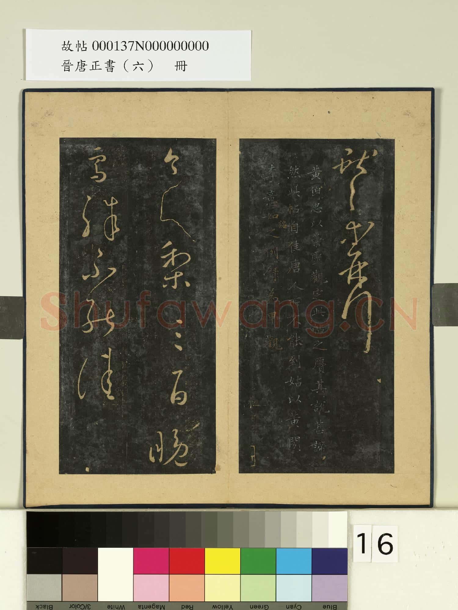 晉唐正書