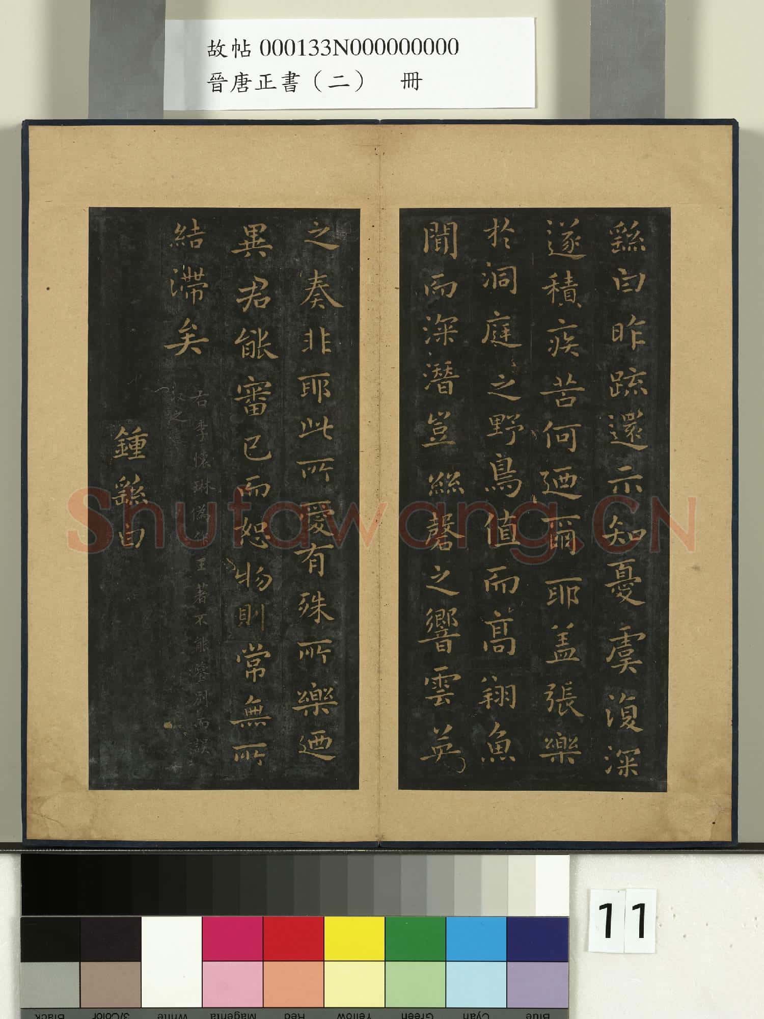晉唐正書