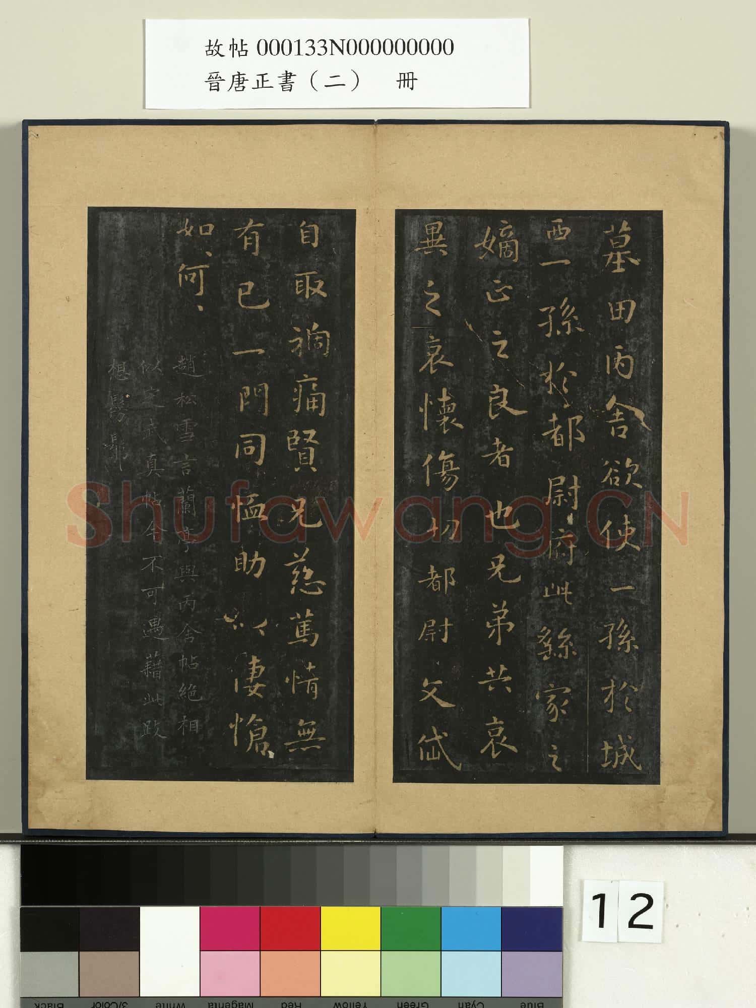 晉唐正書