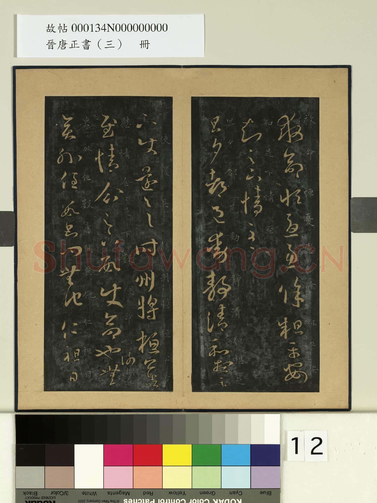 晉唐正書