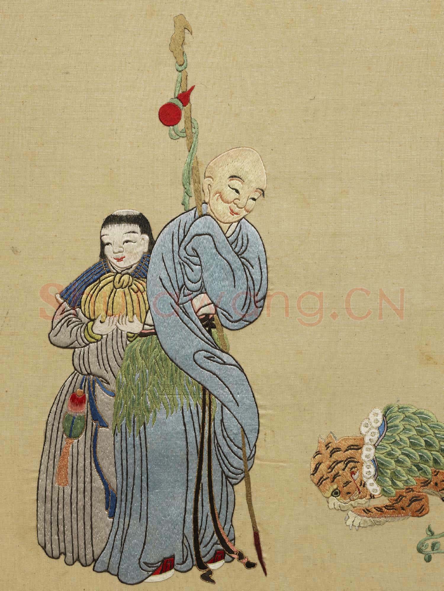 清線繡梵方圓成.冊.道高伏虎故絲