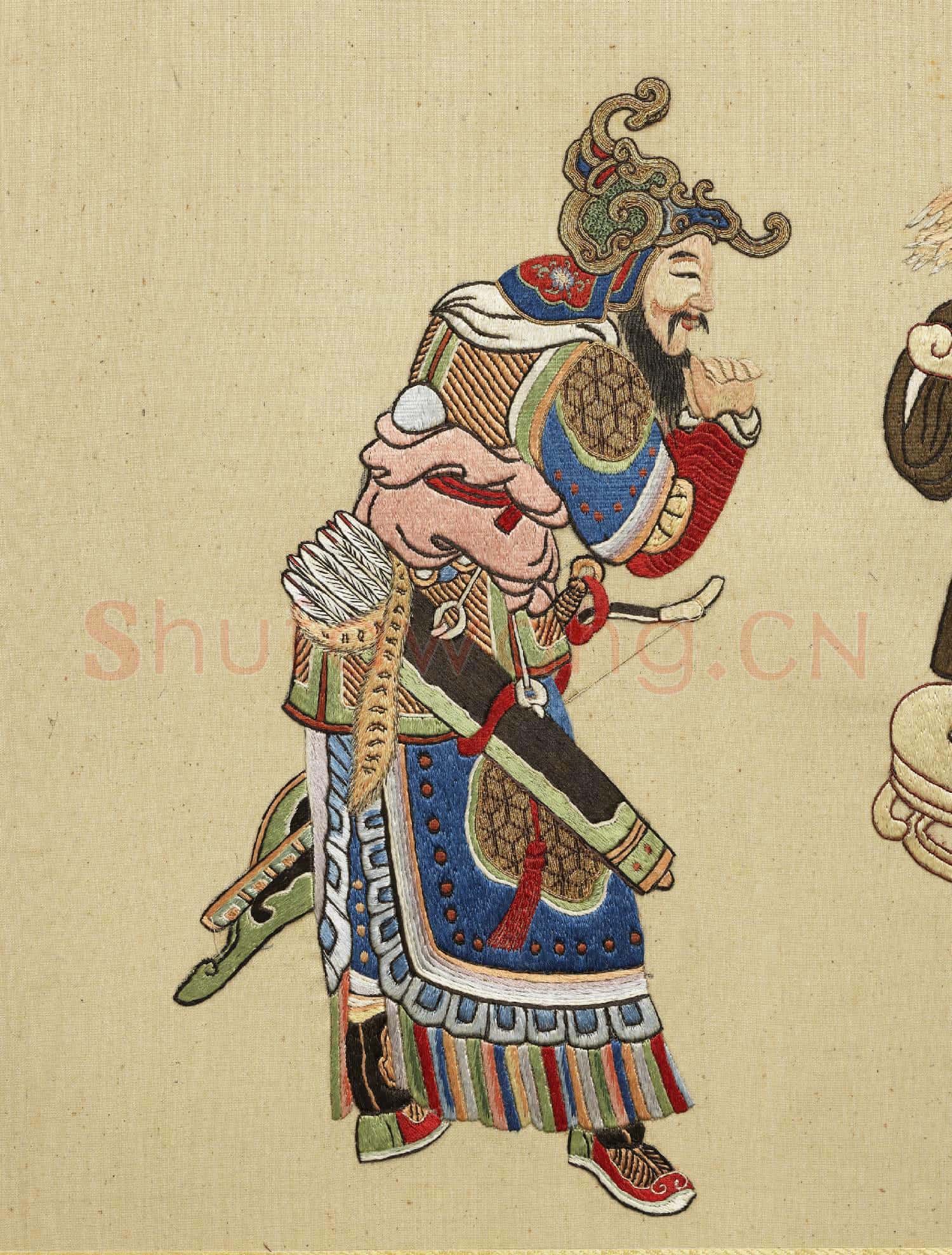 清線繡梵方圓成.冊.福神參禮故絲