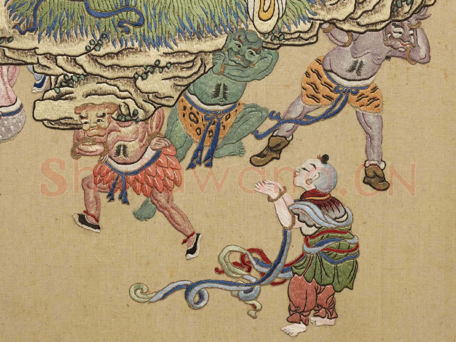 清線繡梵方圓成.冊.渡世慈航故絲