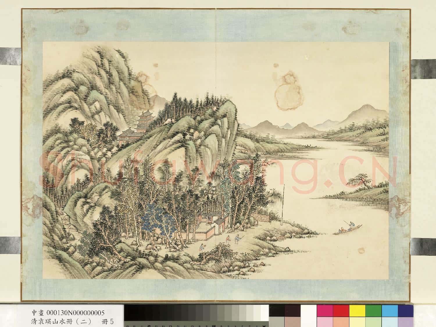 清.袁瑛山水(二)冊山水五.中畫