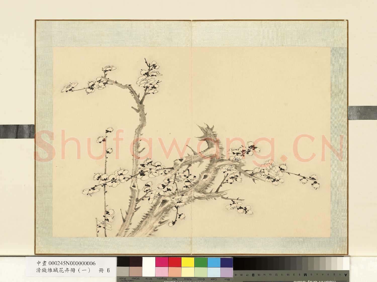 清.錢維城花卉冊(一)冊畫