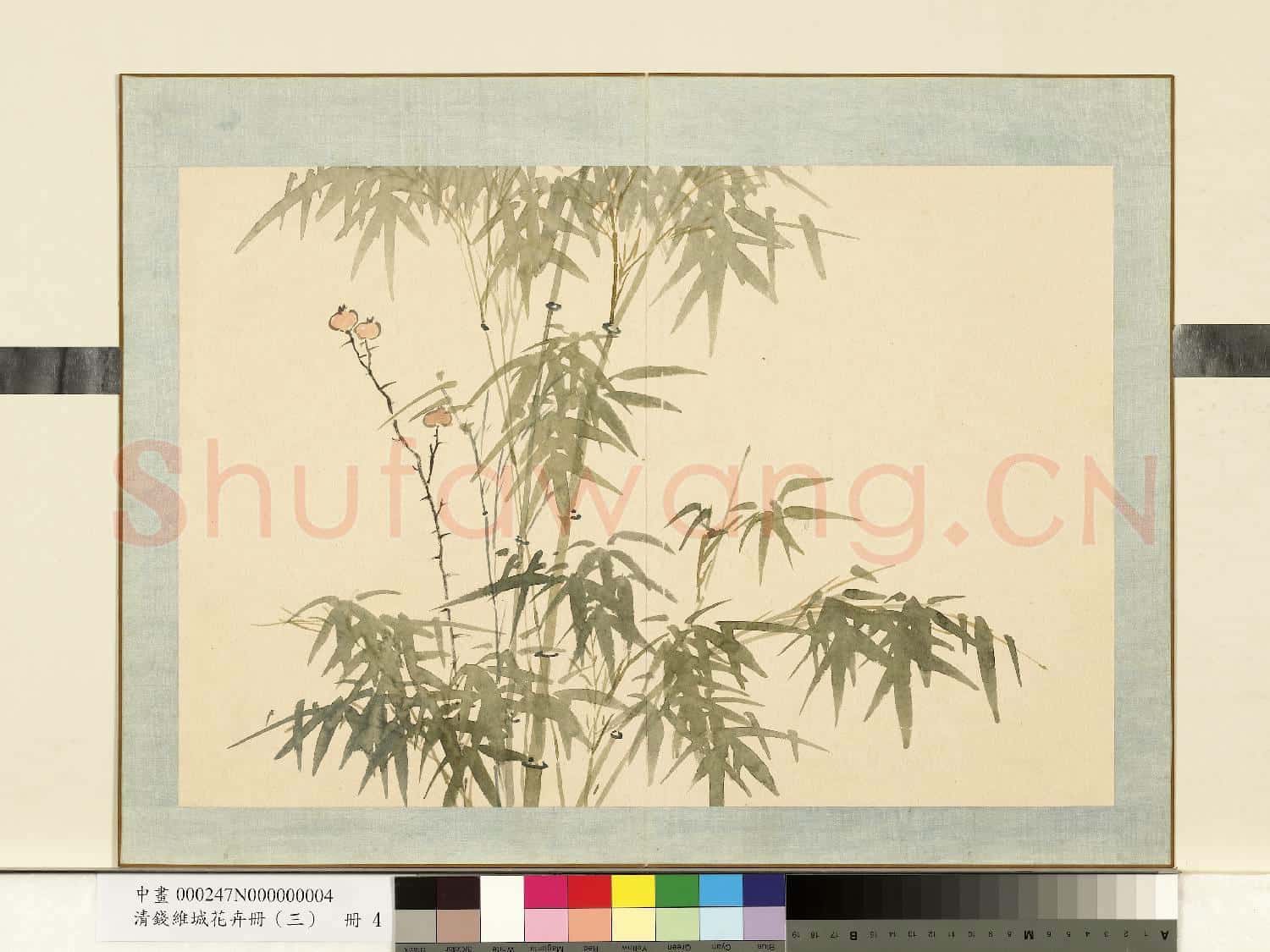 清.錢維城花卉冊(三)冊畫
