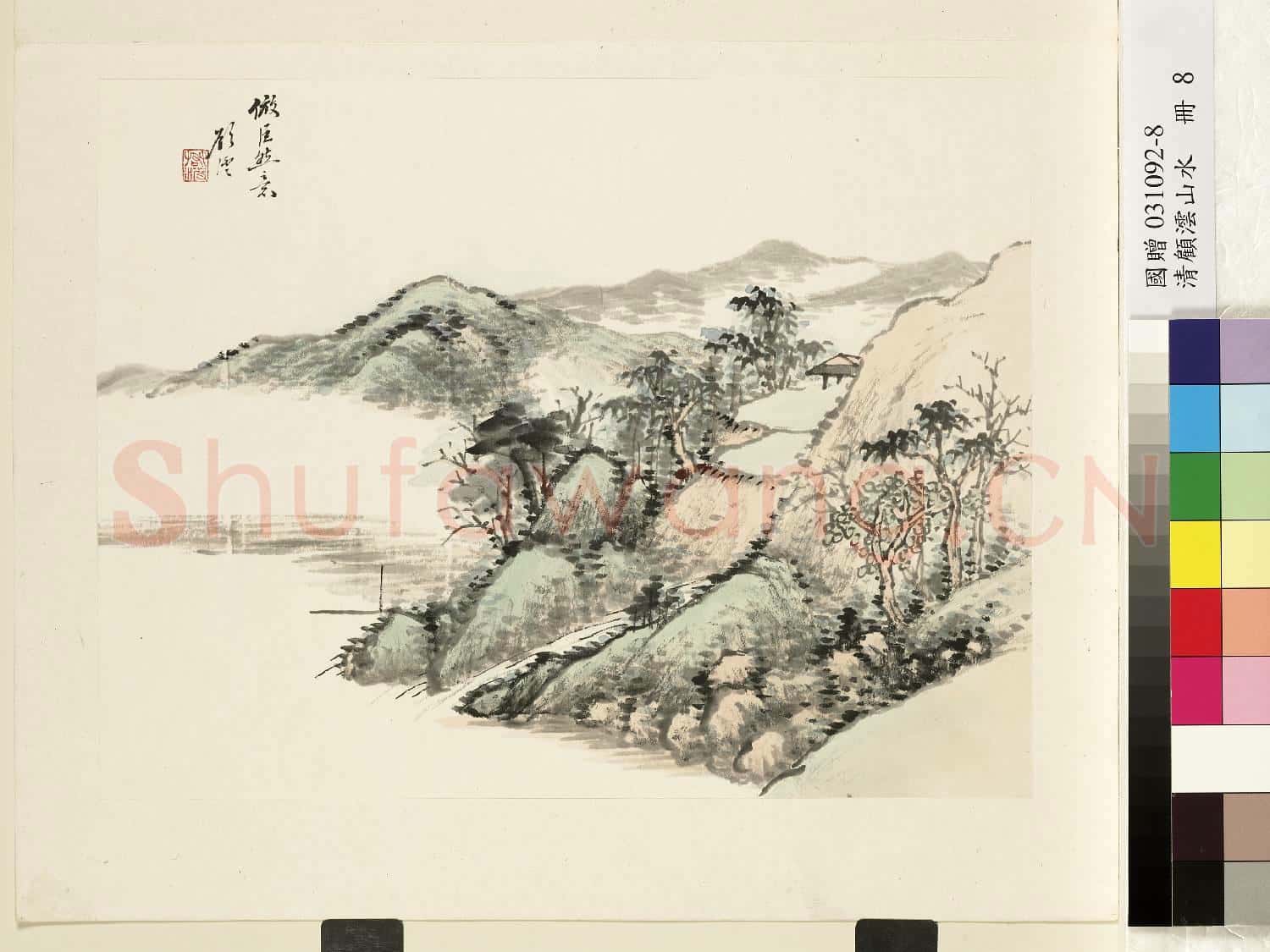 清顧澐山水 冊 倣巨然意