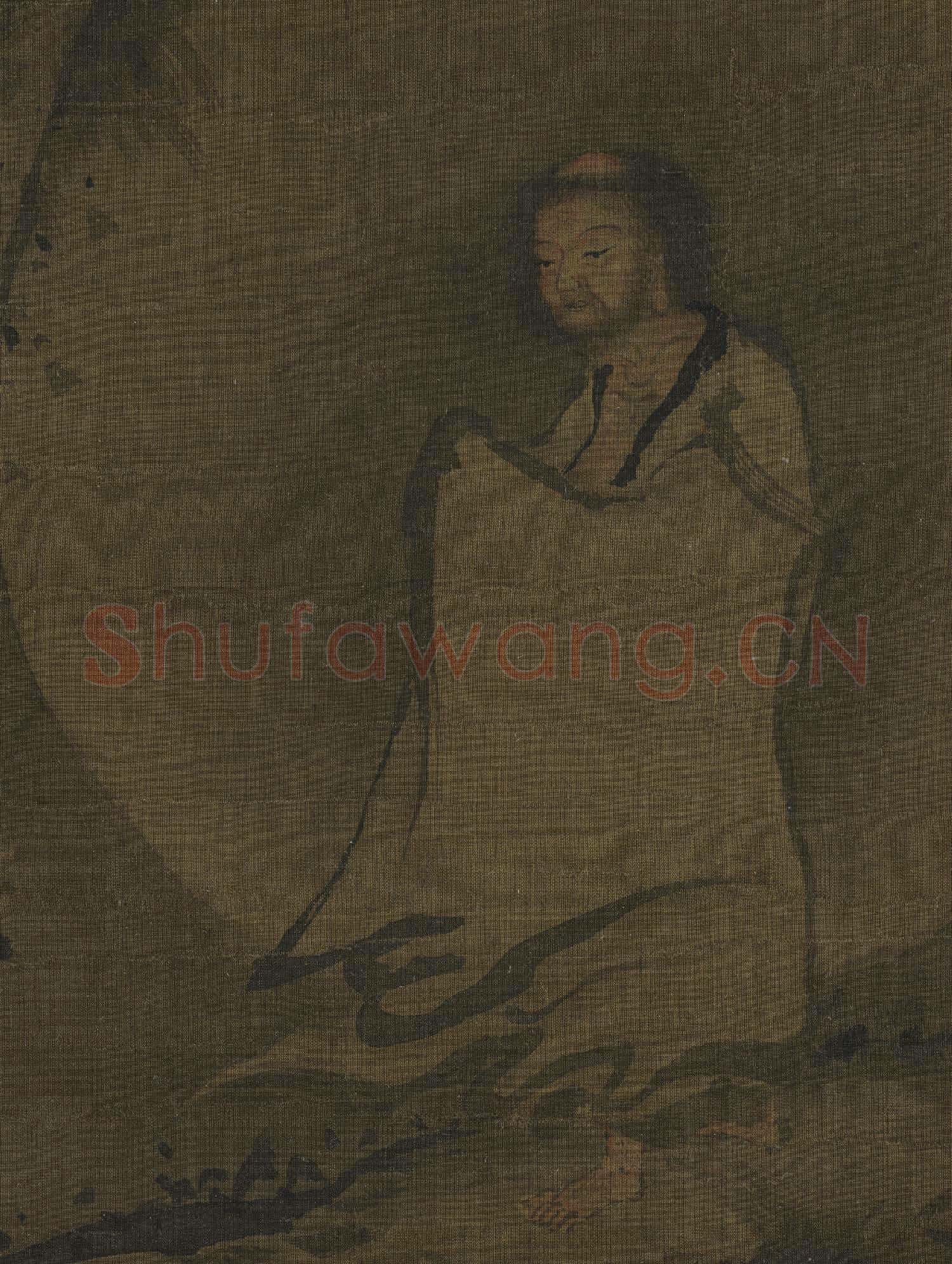 宋馬麟釋迦出山圖 軸
