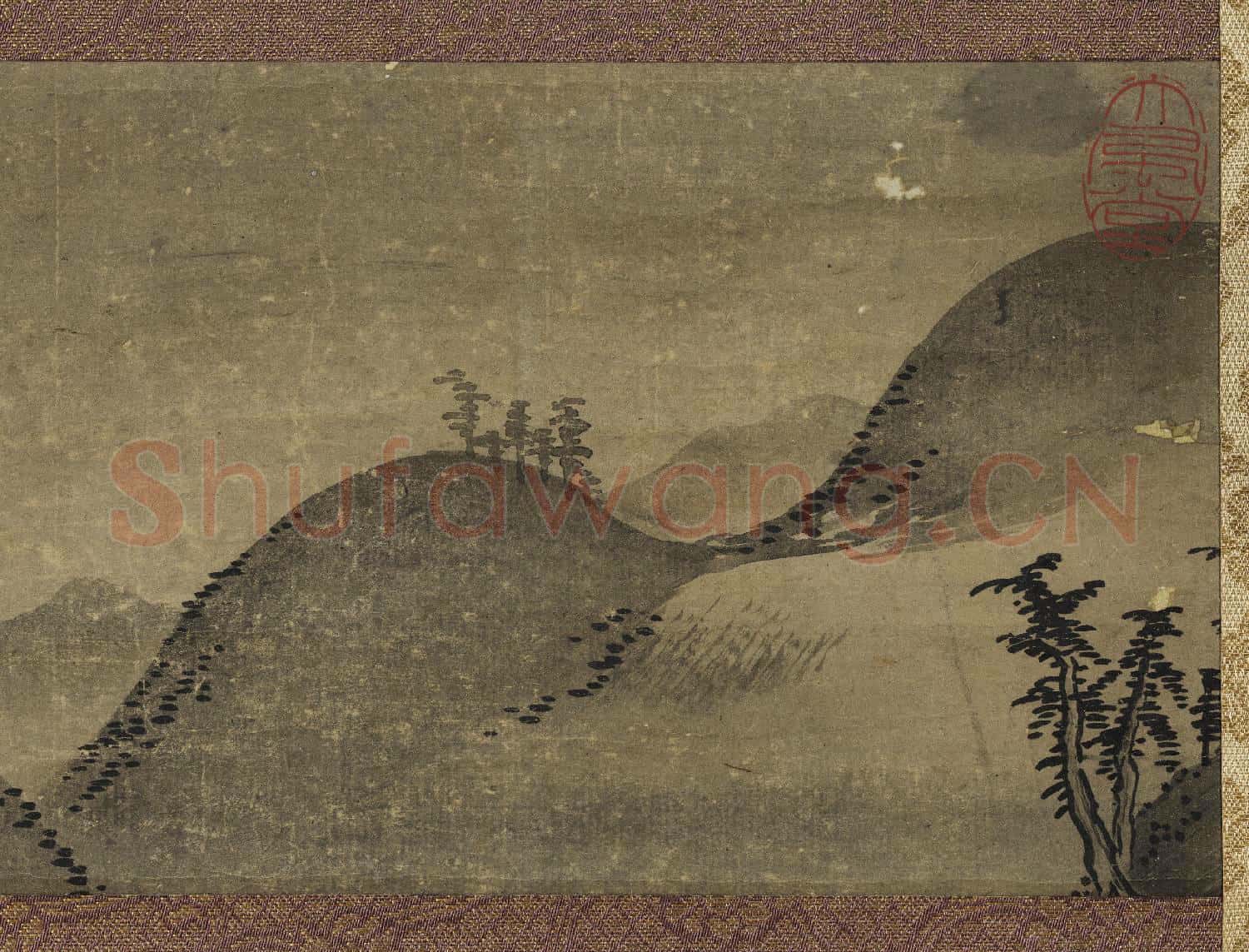 宋人山水小景 軸