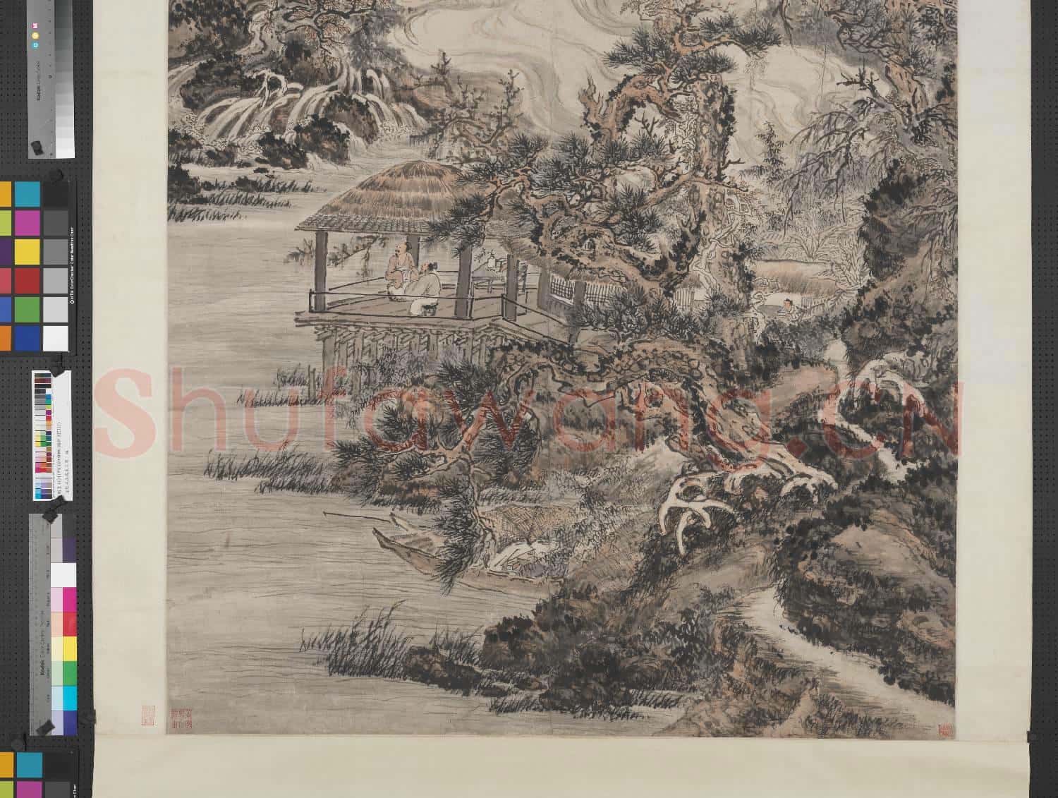 清髠殘山高水長圖 軸