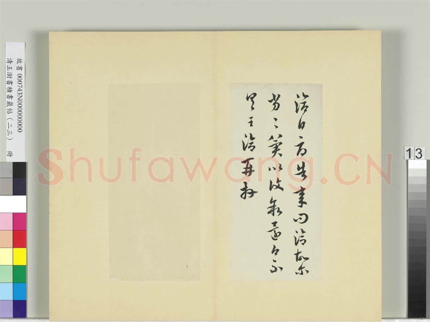 清王澍書積書巖帖(二十三)冊 臨王洽草書帖兩種