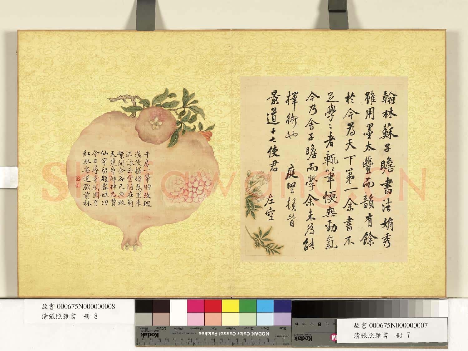 清張照雜書 冊 書七言詩