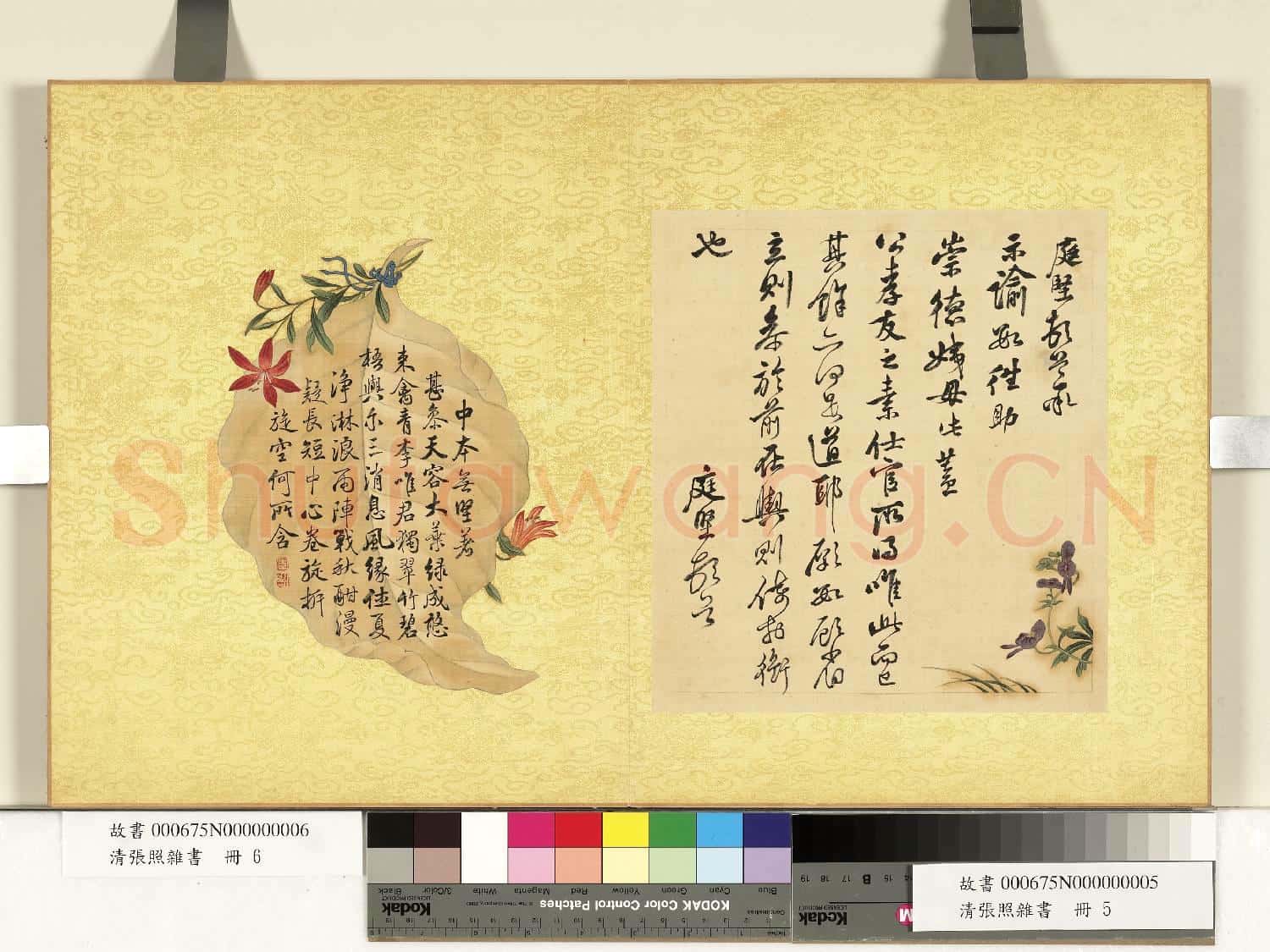 清張照雜書 冊 書七言詩