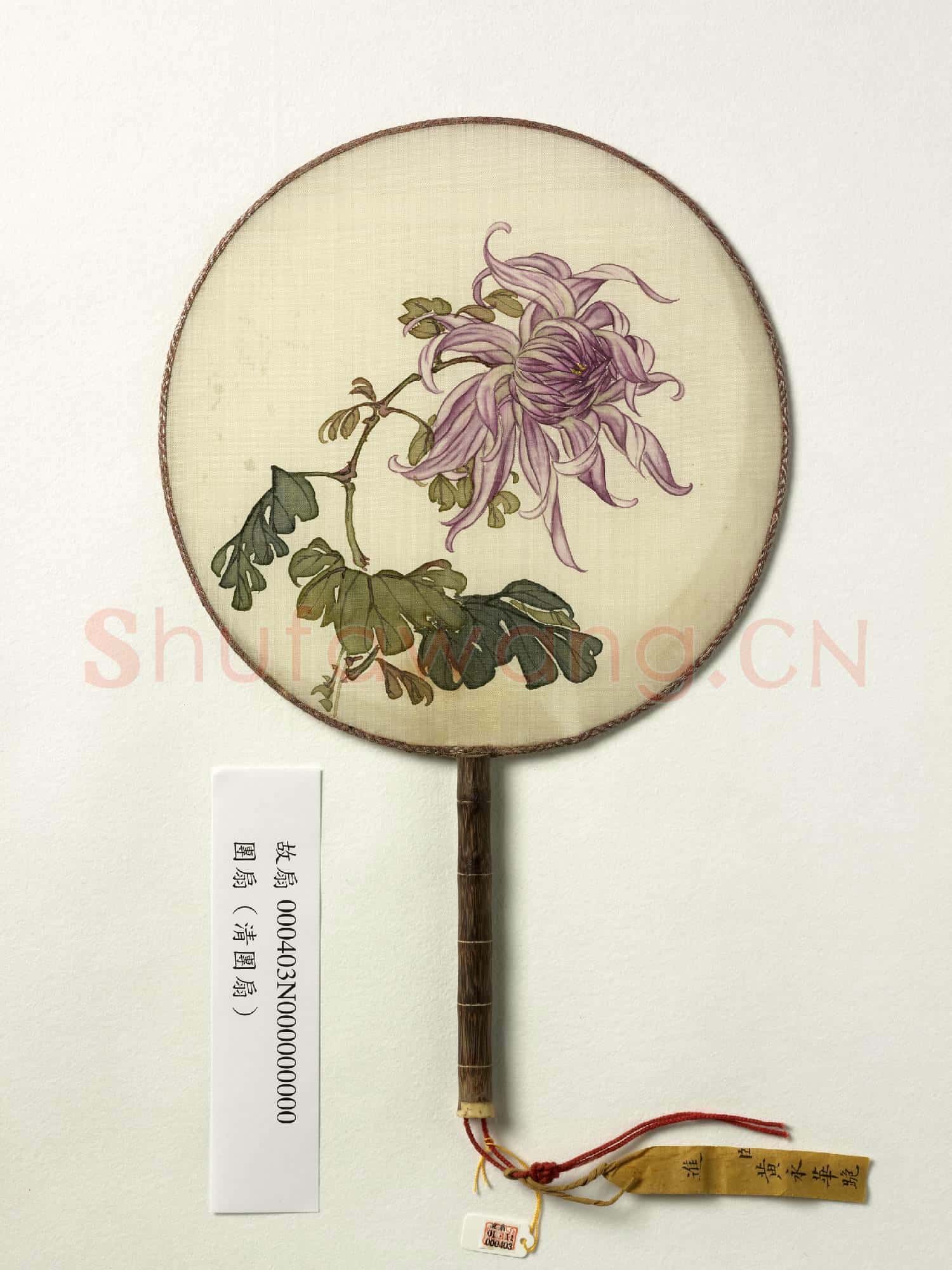 清人花卉 成扇