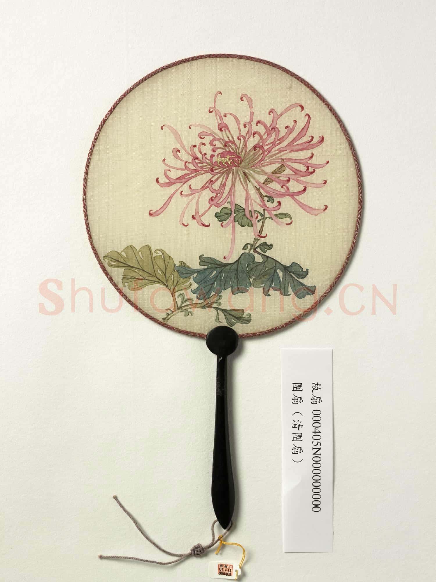 清人花卉 成扇